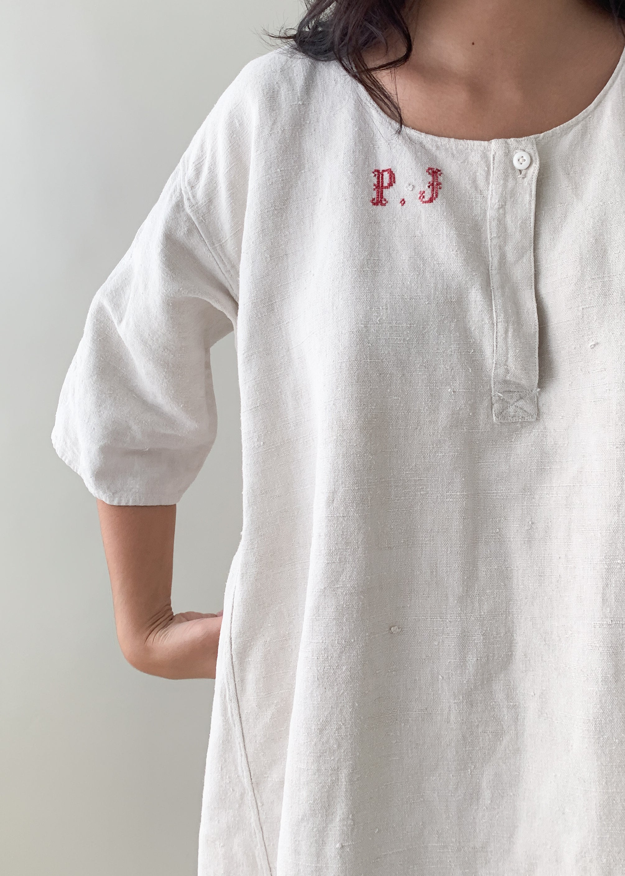 Antique French Linen Dress