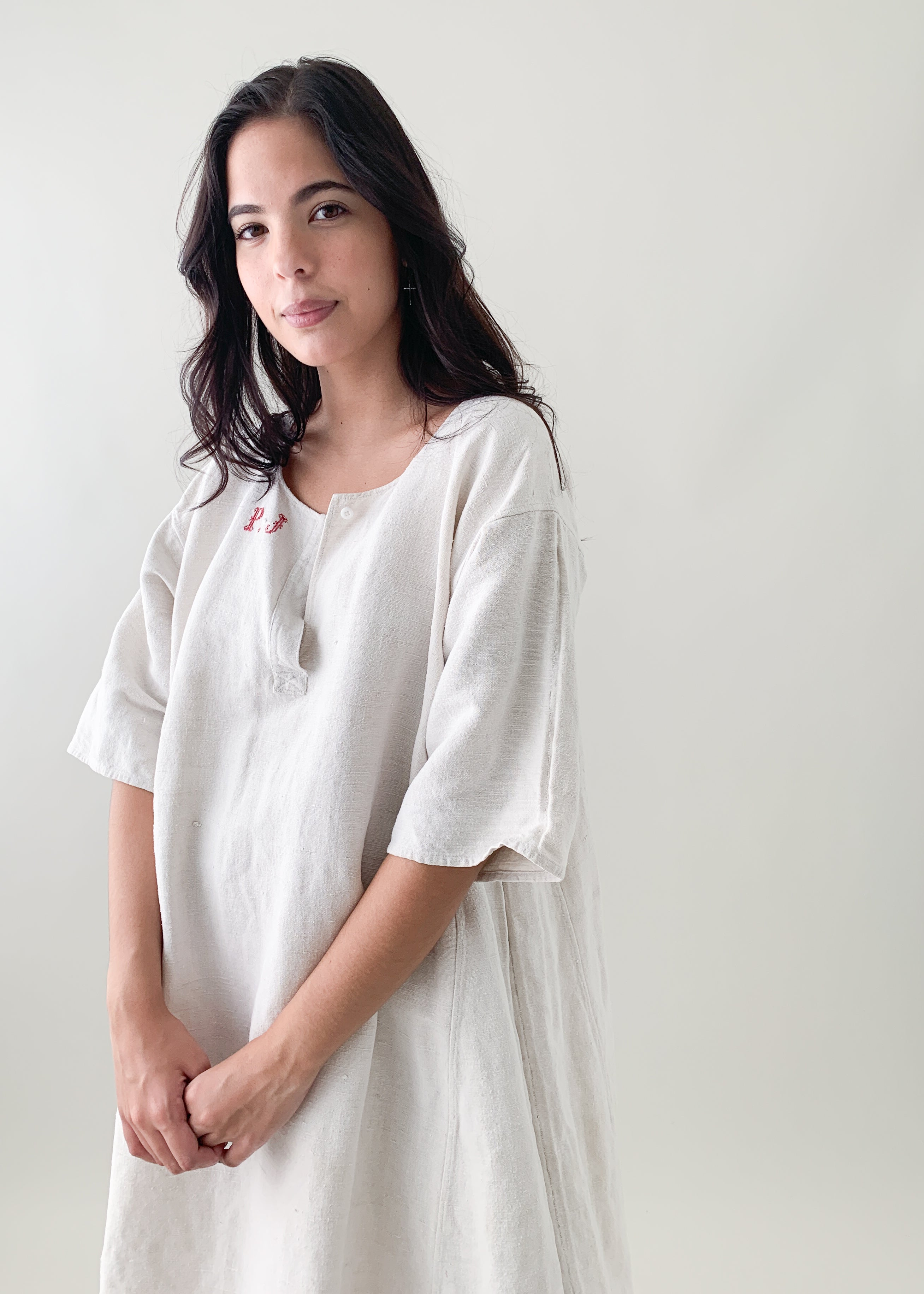 Antique French Linen Dress