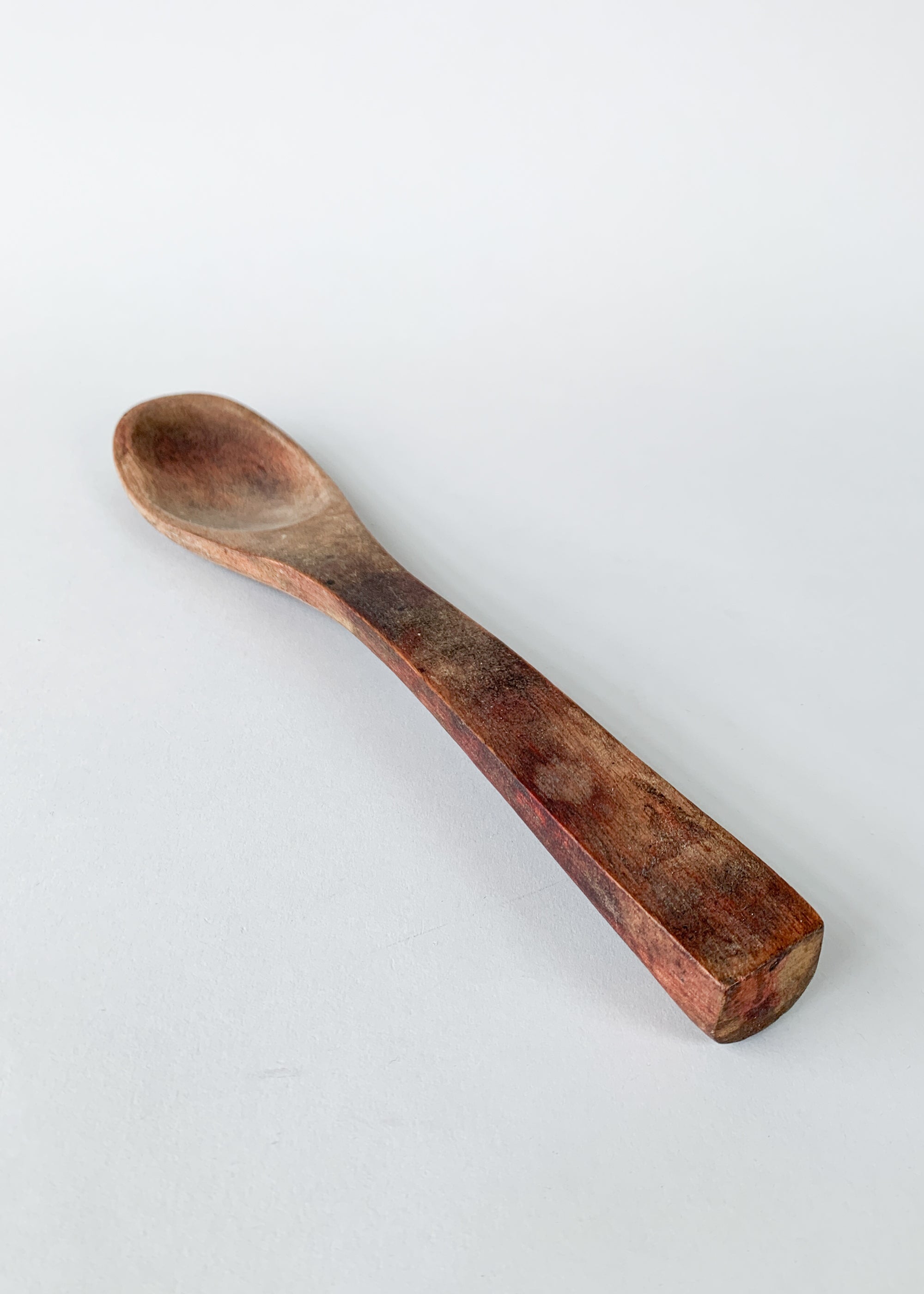 Antique Hand Carved Wood Jam Spoon