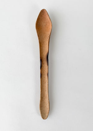 Antique Primitive Carved Wood Spoon
