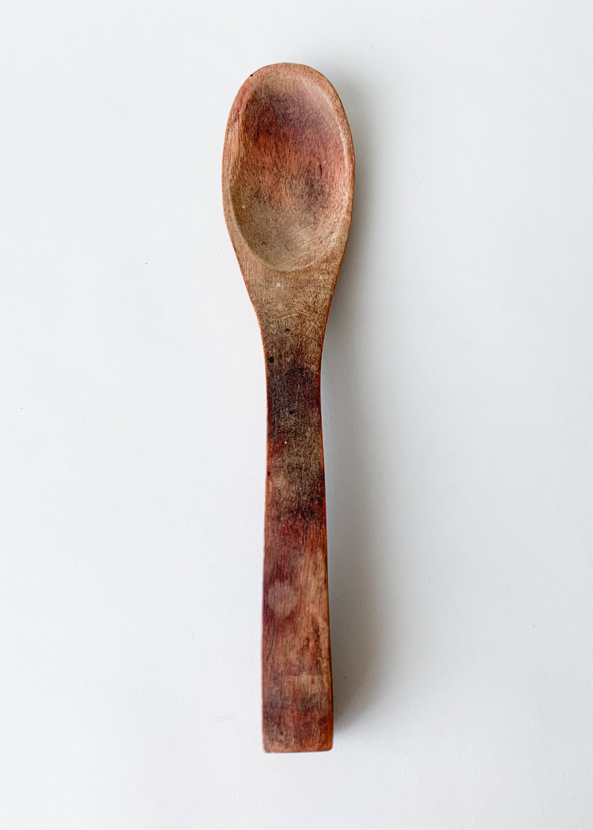 Antique Hand Carved Wood Jam Spoon
