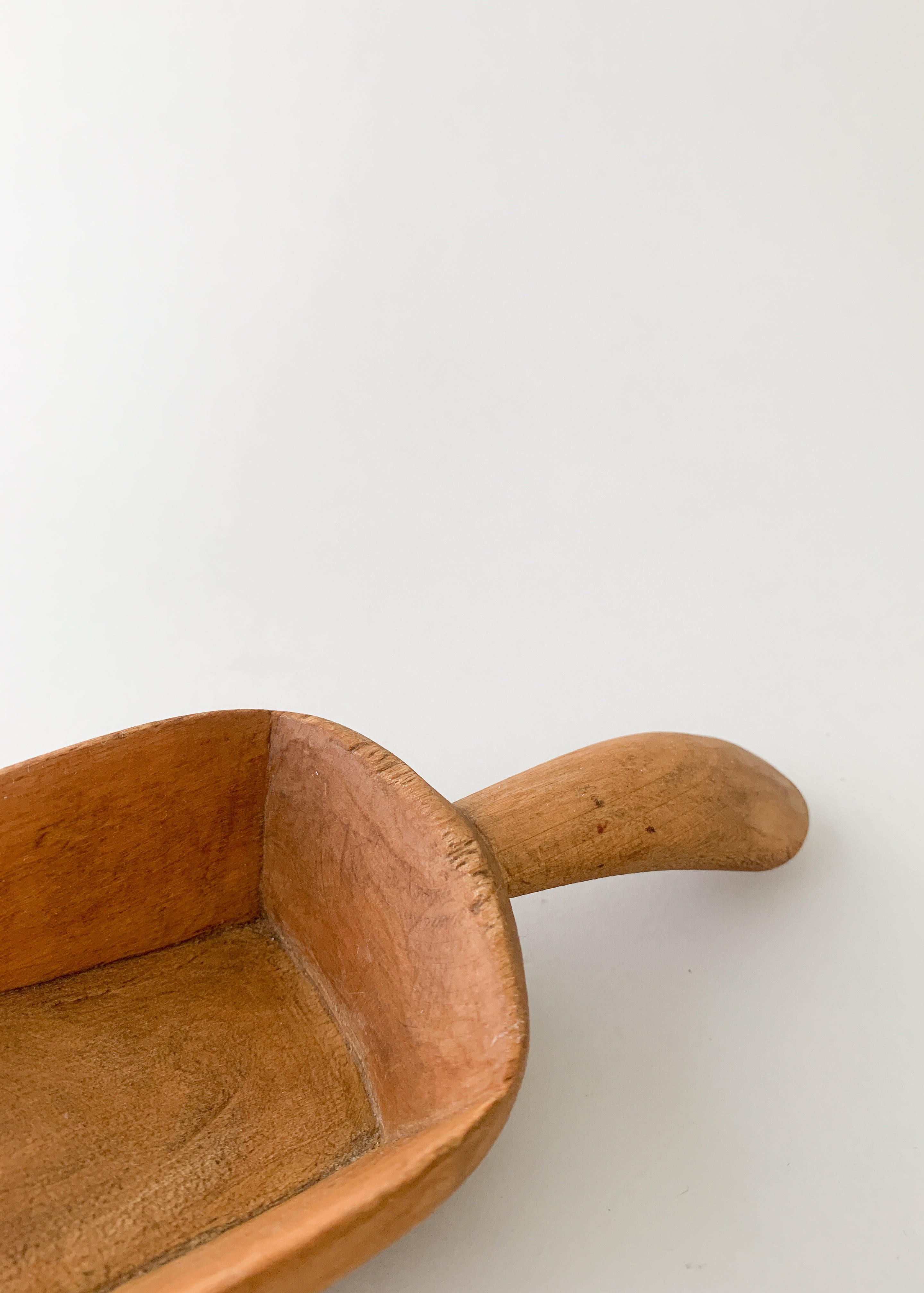 Antique Wood Scoop