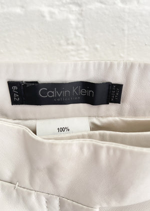 Vintage Calvin Klein Leather Shorts