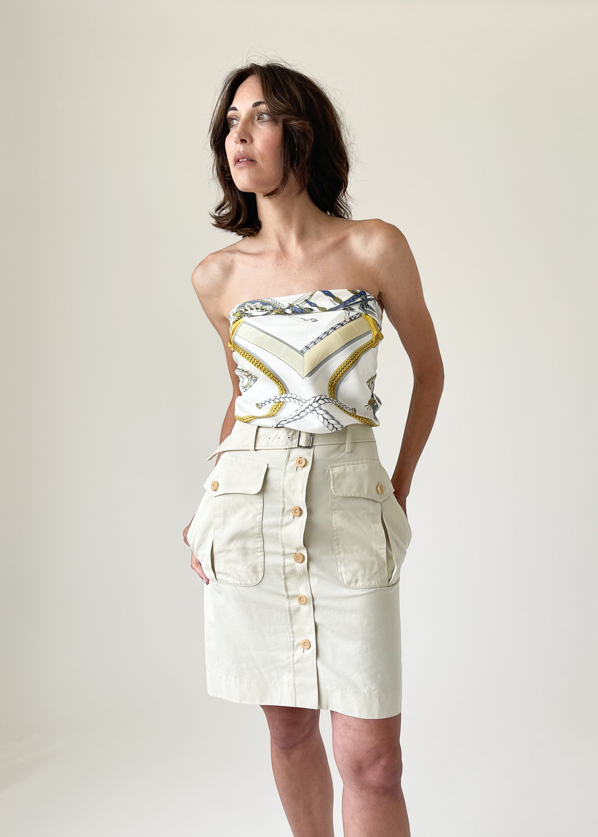 Hermès Safari Midi Skirt Spring 2005