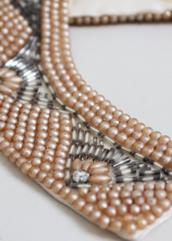 Vintage 1950s beaded collar
