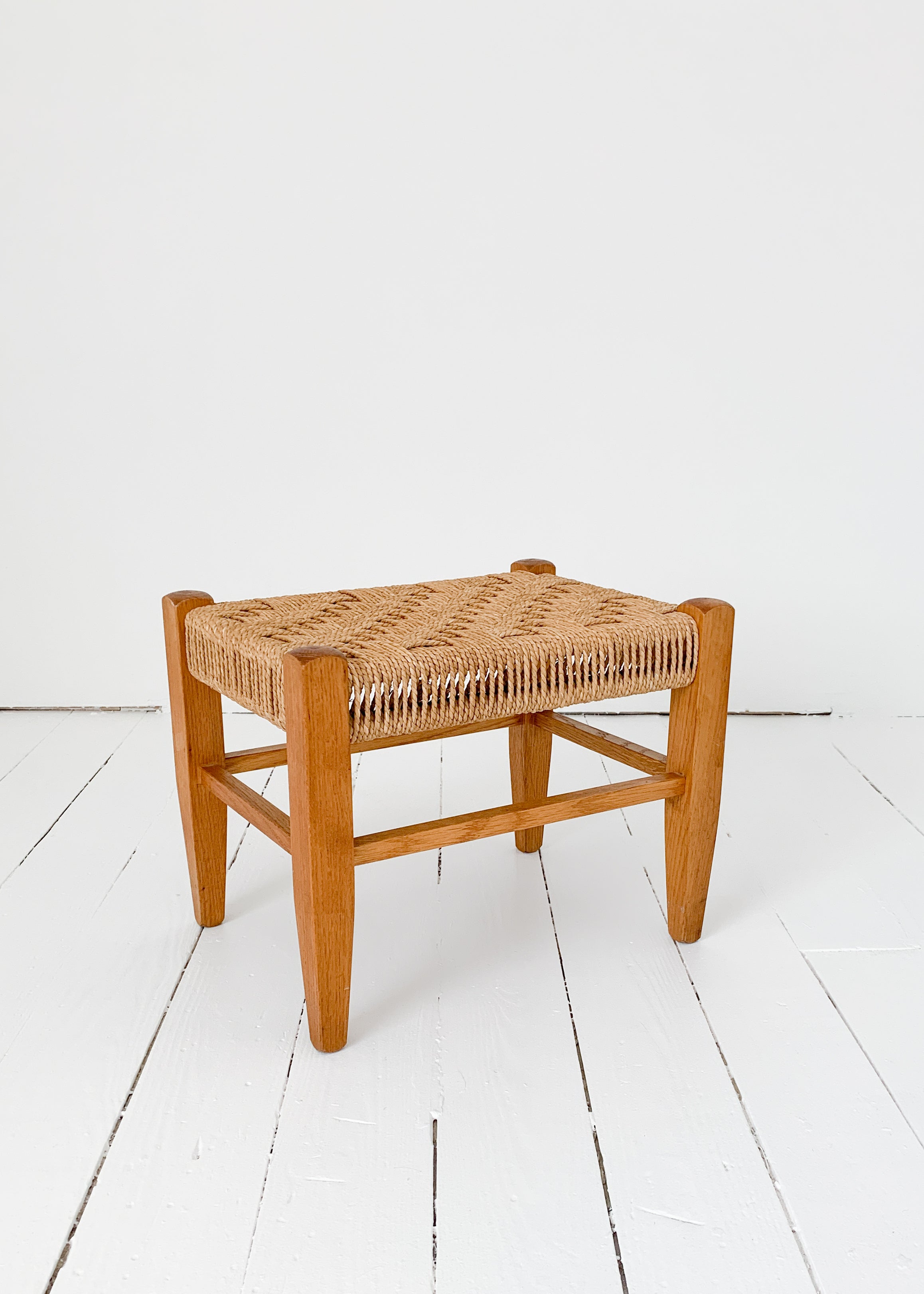 Vintage Danish Rope Stool