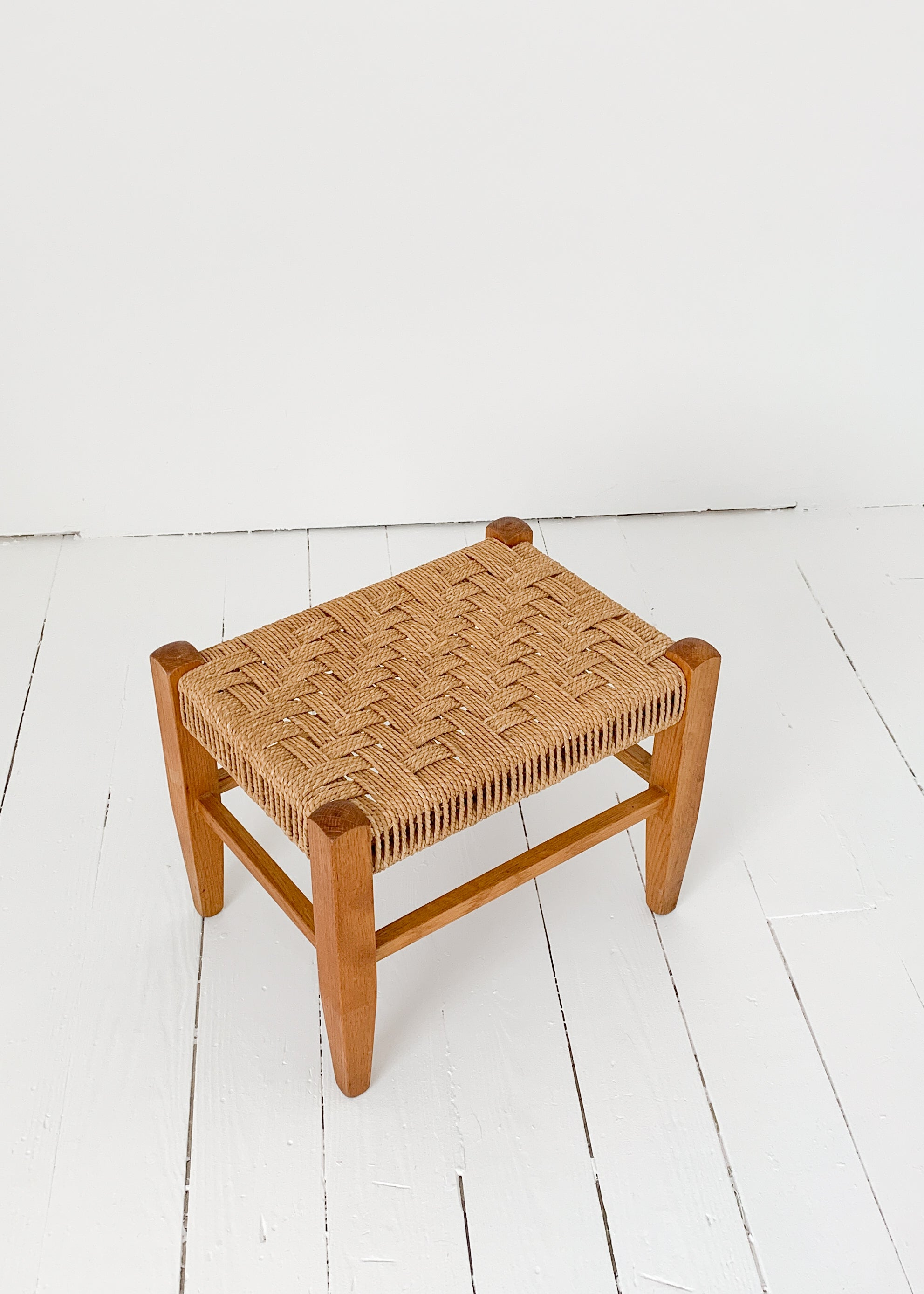 Vintage Danish Rope Stool