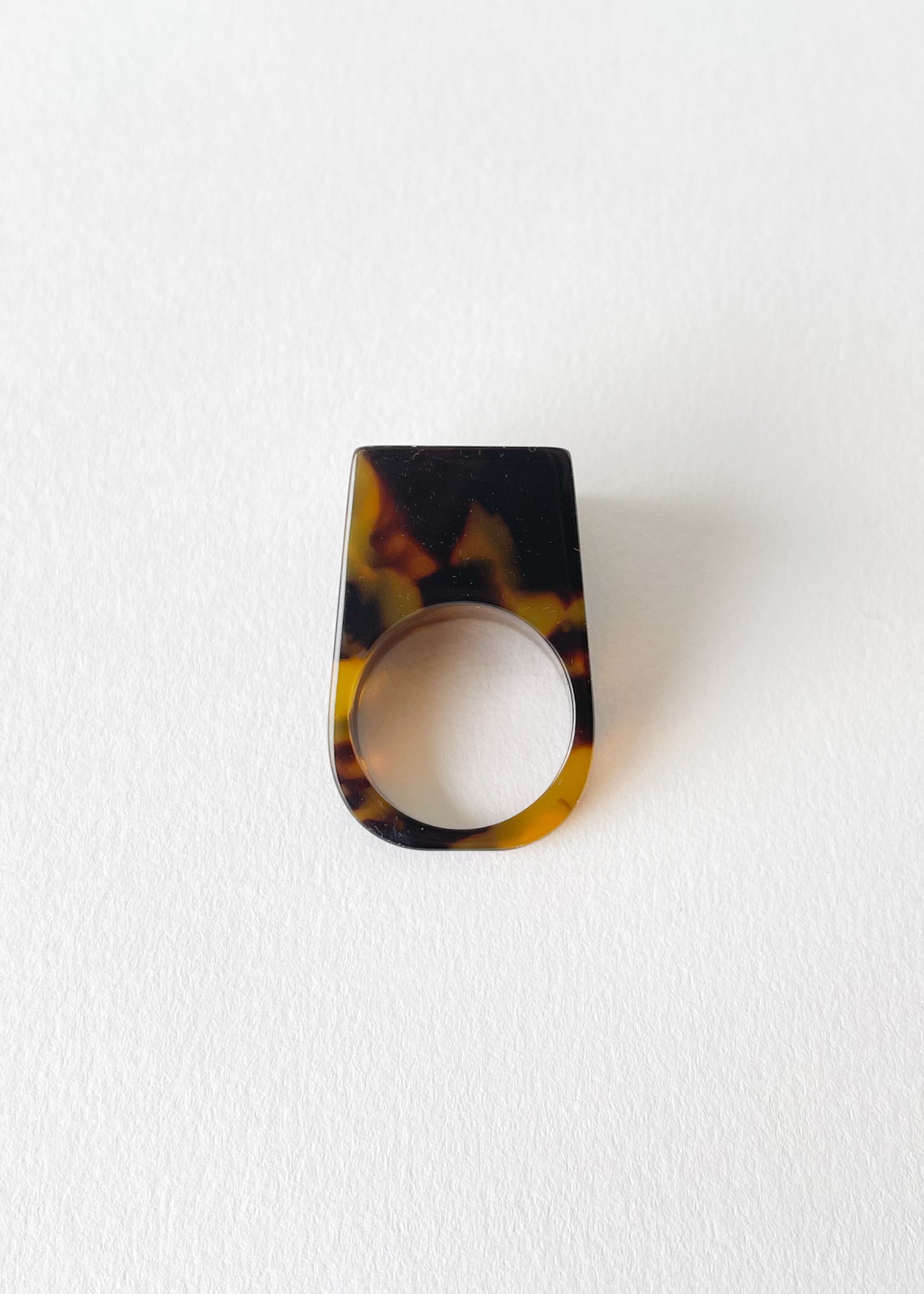 Machete Statement Ring in Classic Tortoise