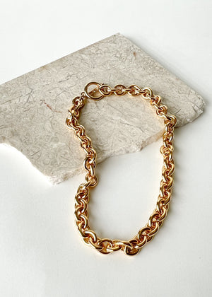 Gold Toggle Chain Necklace