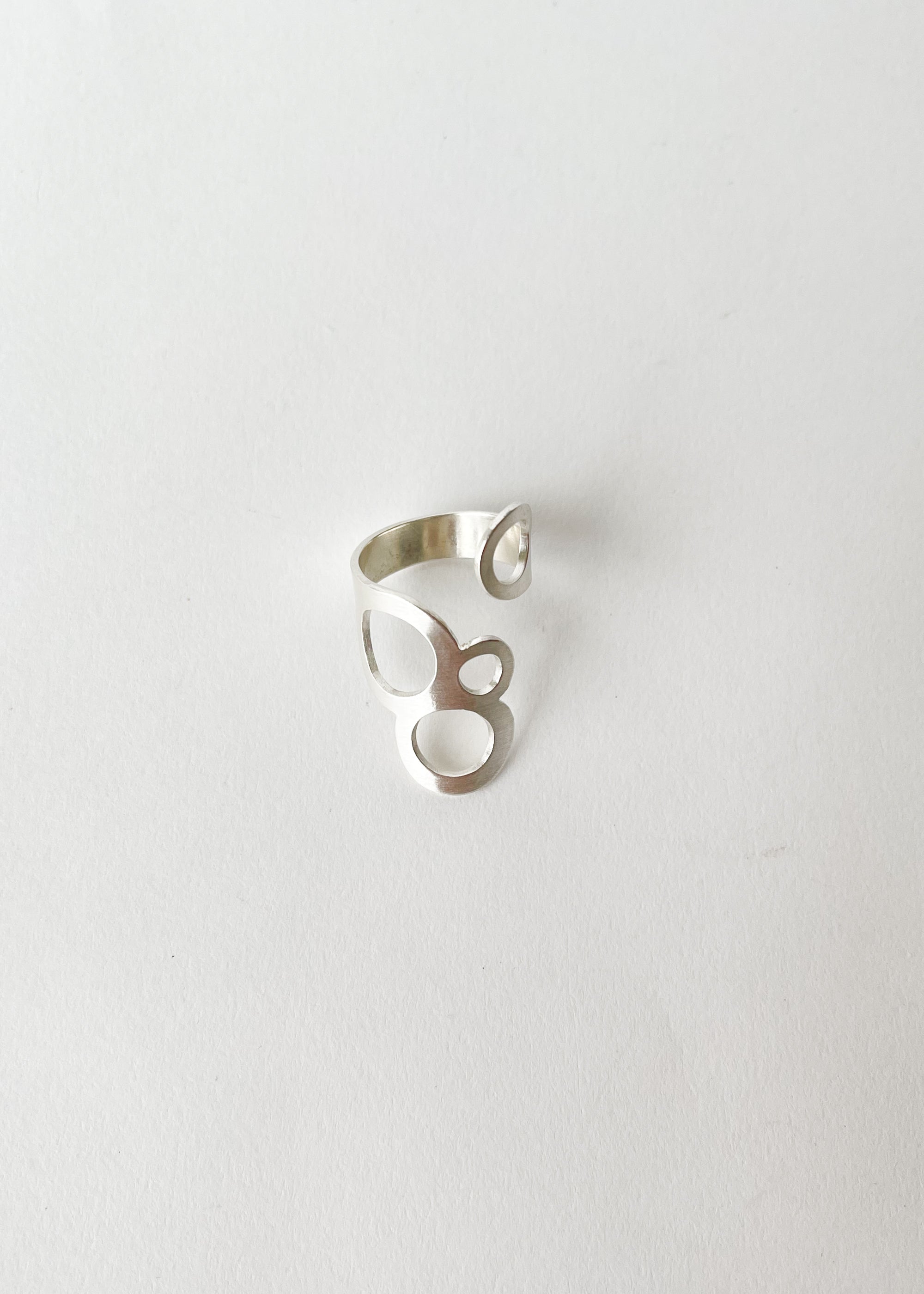 S. Tector Sterling Silver Bubbles Ring