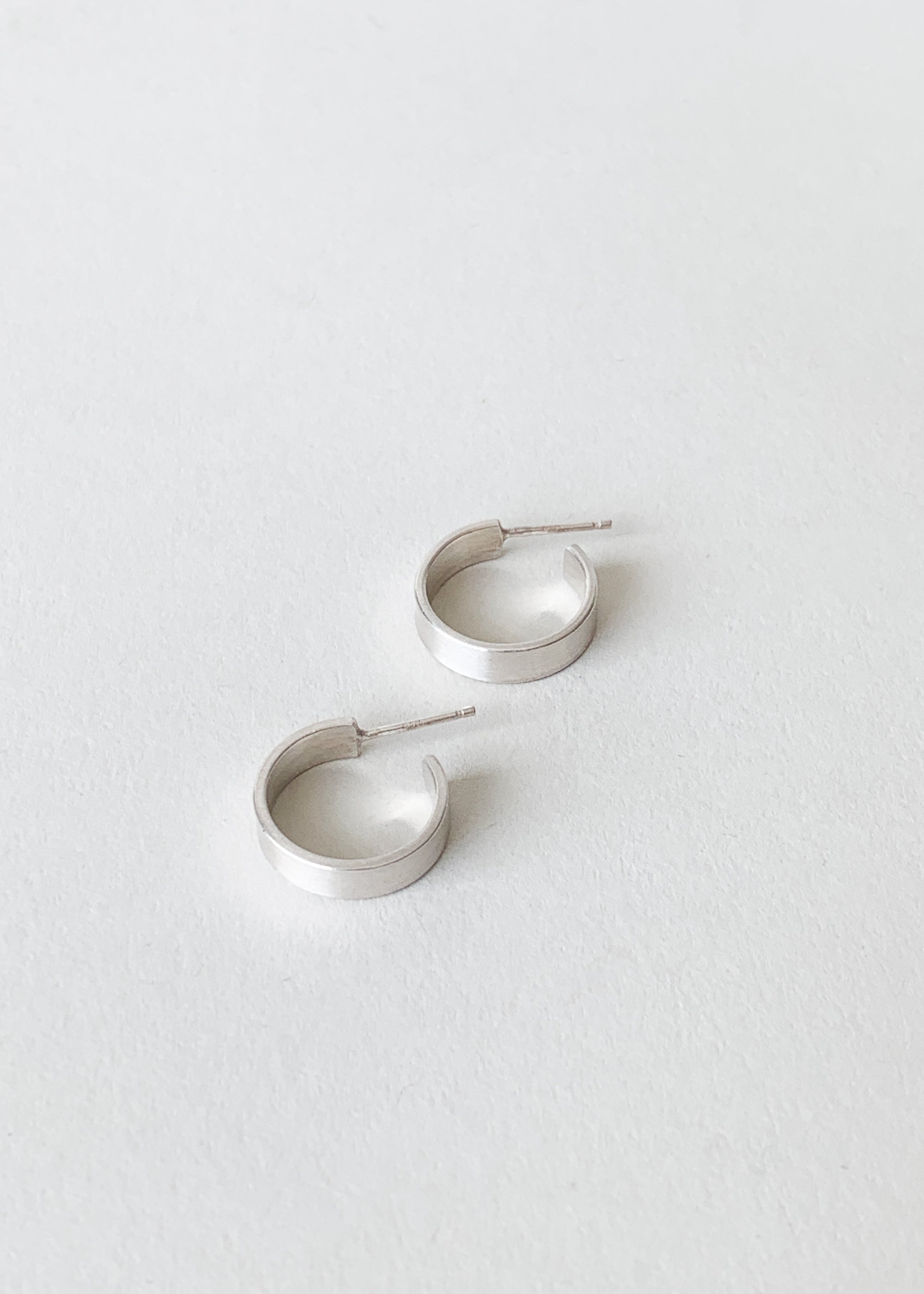 S. Tector Metals Everyday Silver Hoops