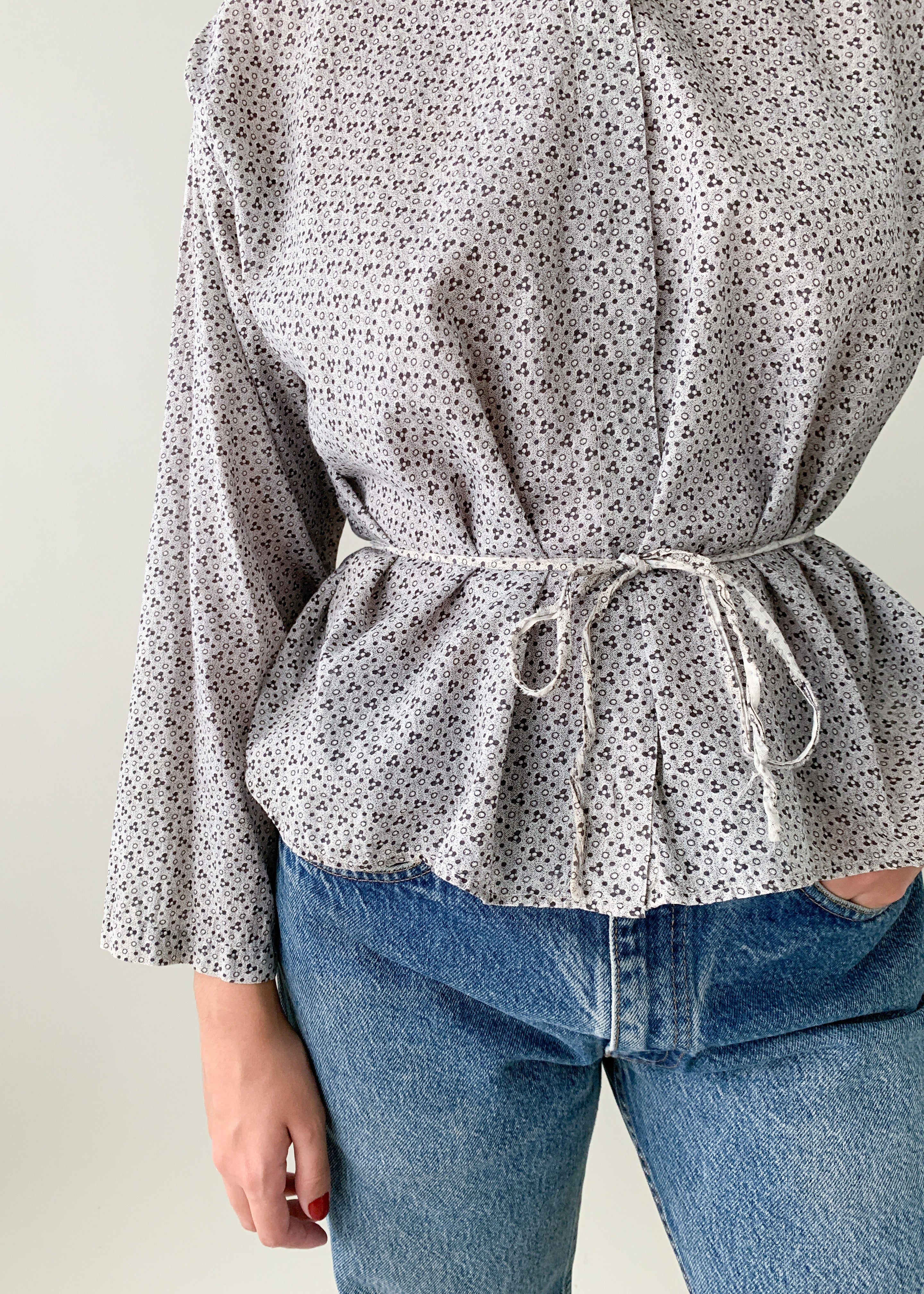 Antique Calico Cotton Work Shirt