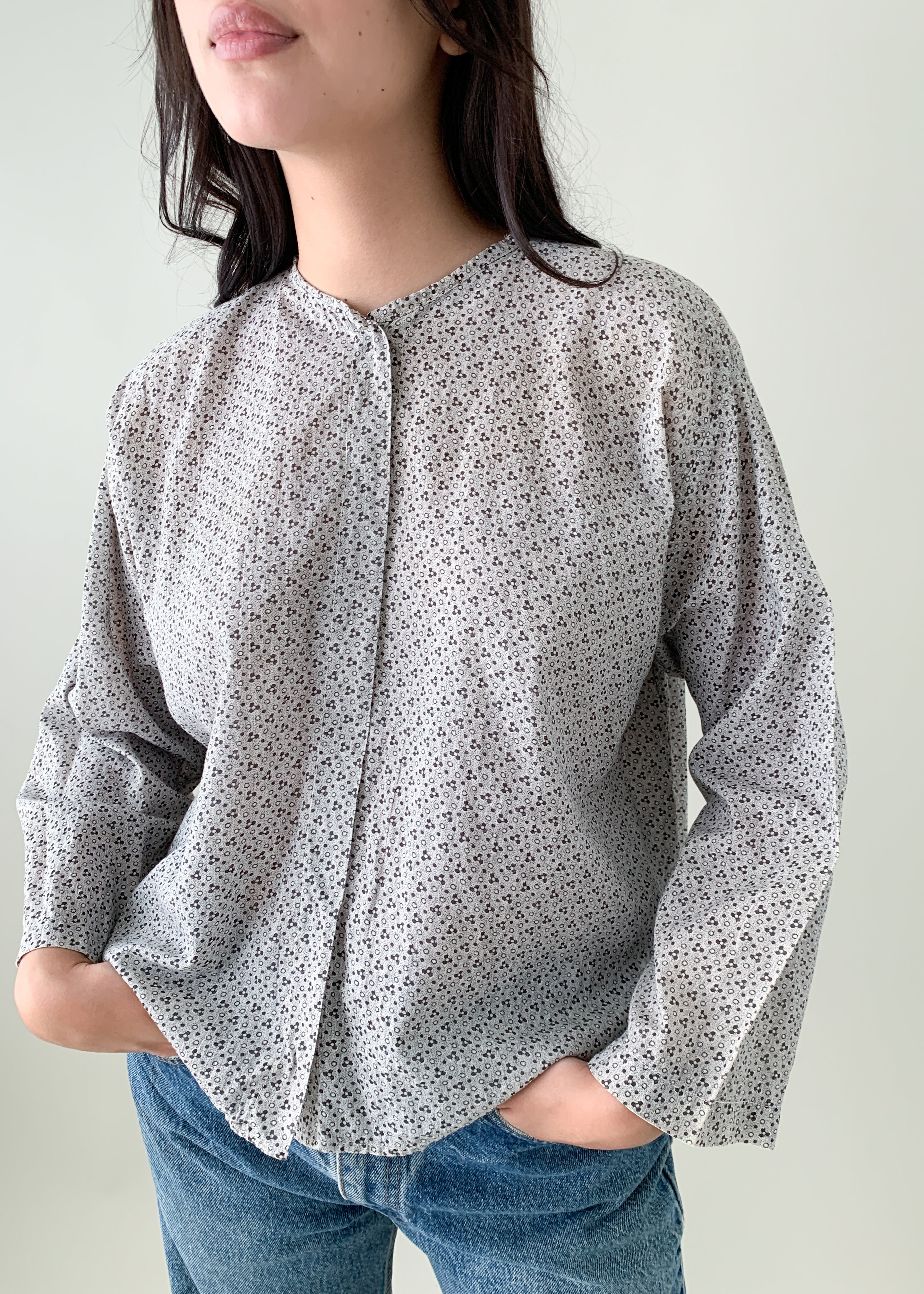 Antique Calico Cotton Work Shirt