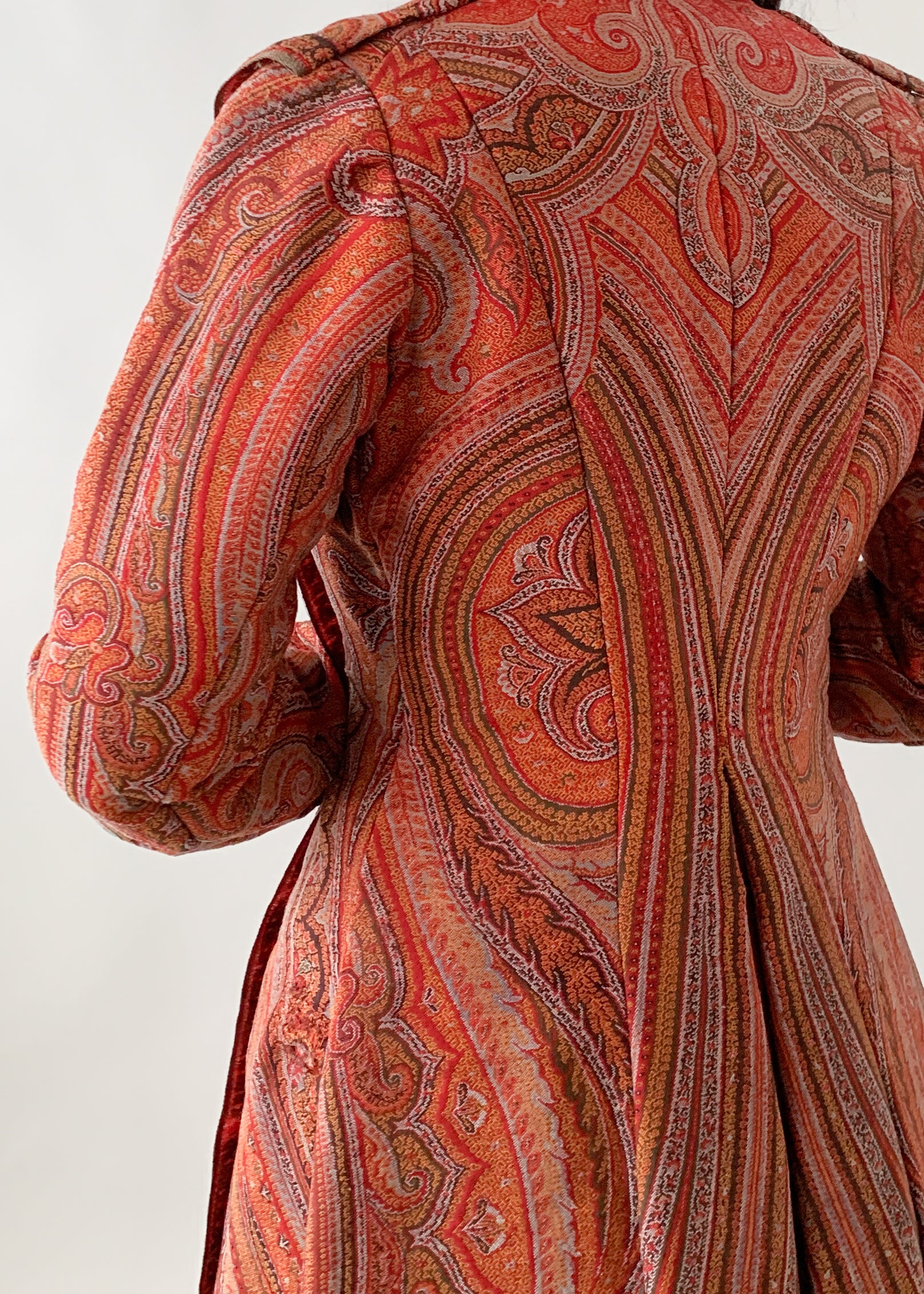 Antique Victorian Paisley Duster Coat