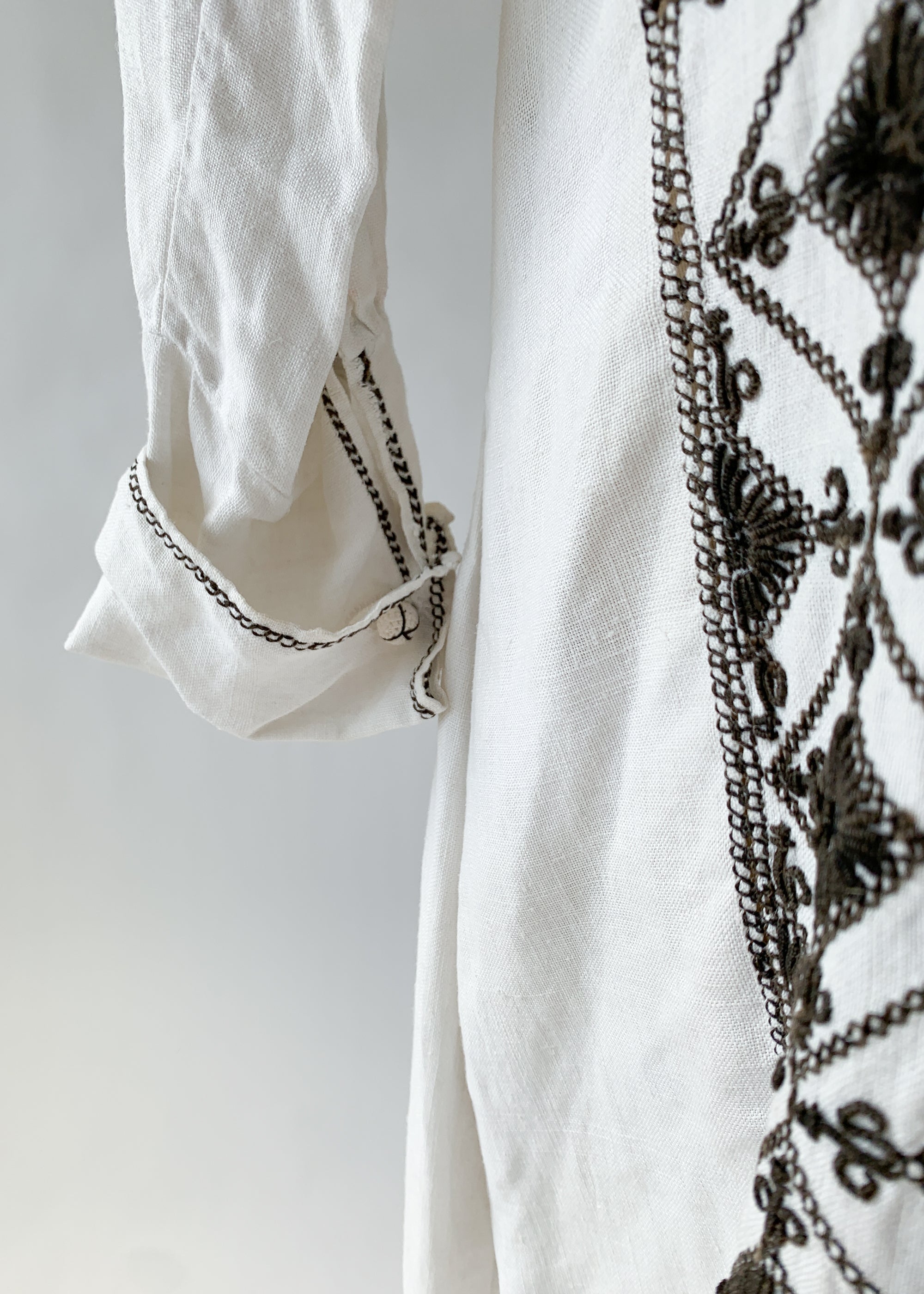 Vintage 1920s Arts and Crafts Linen Dress