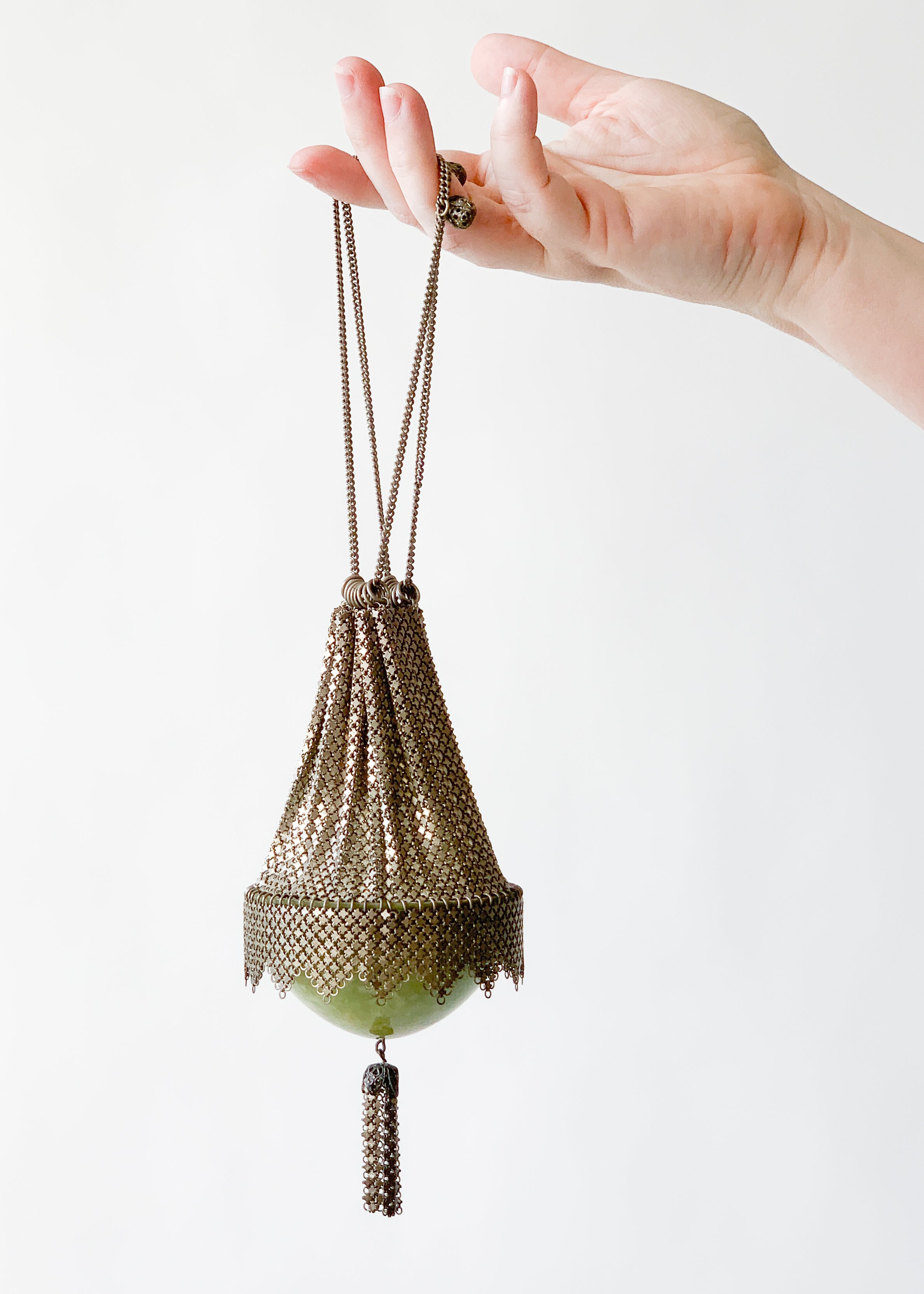 Vintage 1920s Mesh and Celluloid Purse