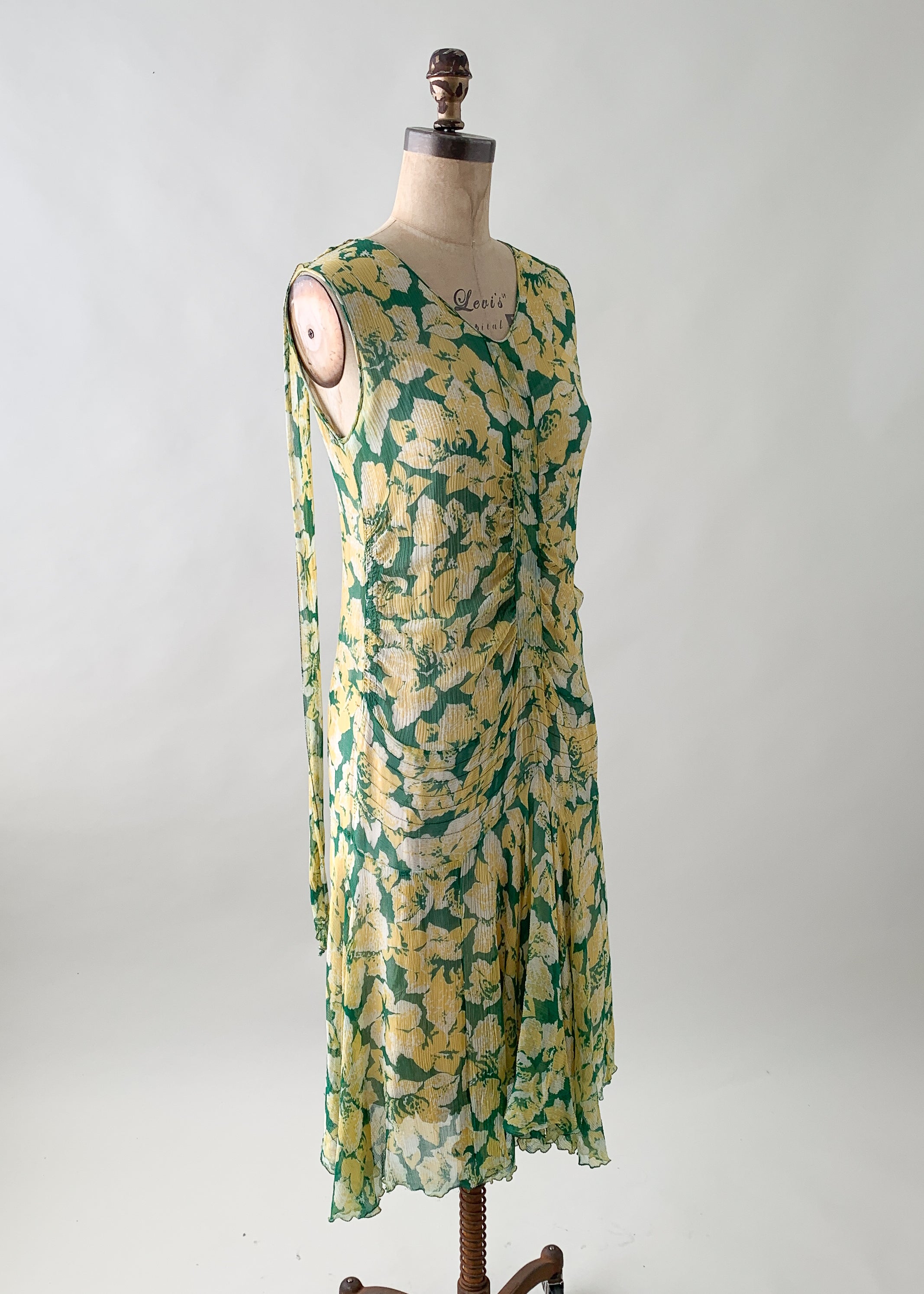 Vintage 1920s Silk Chiffon Dress