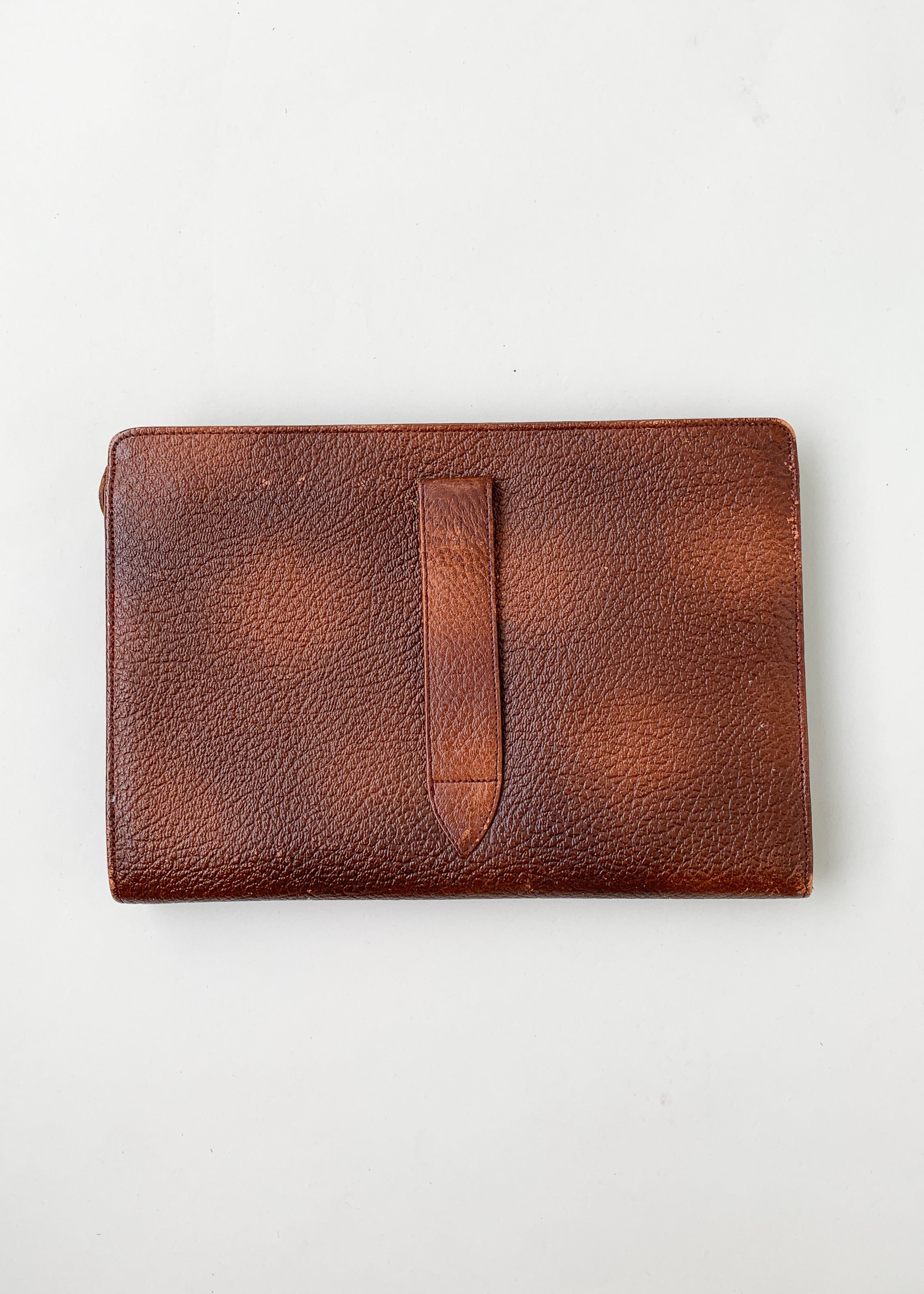 Vintage 1920s Tooled Leather Clutch