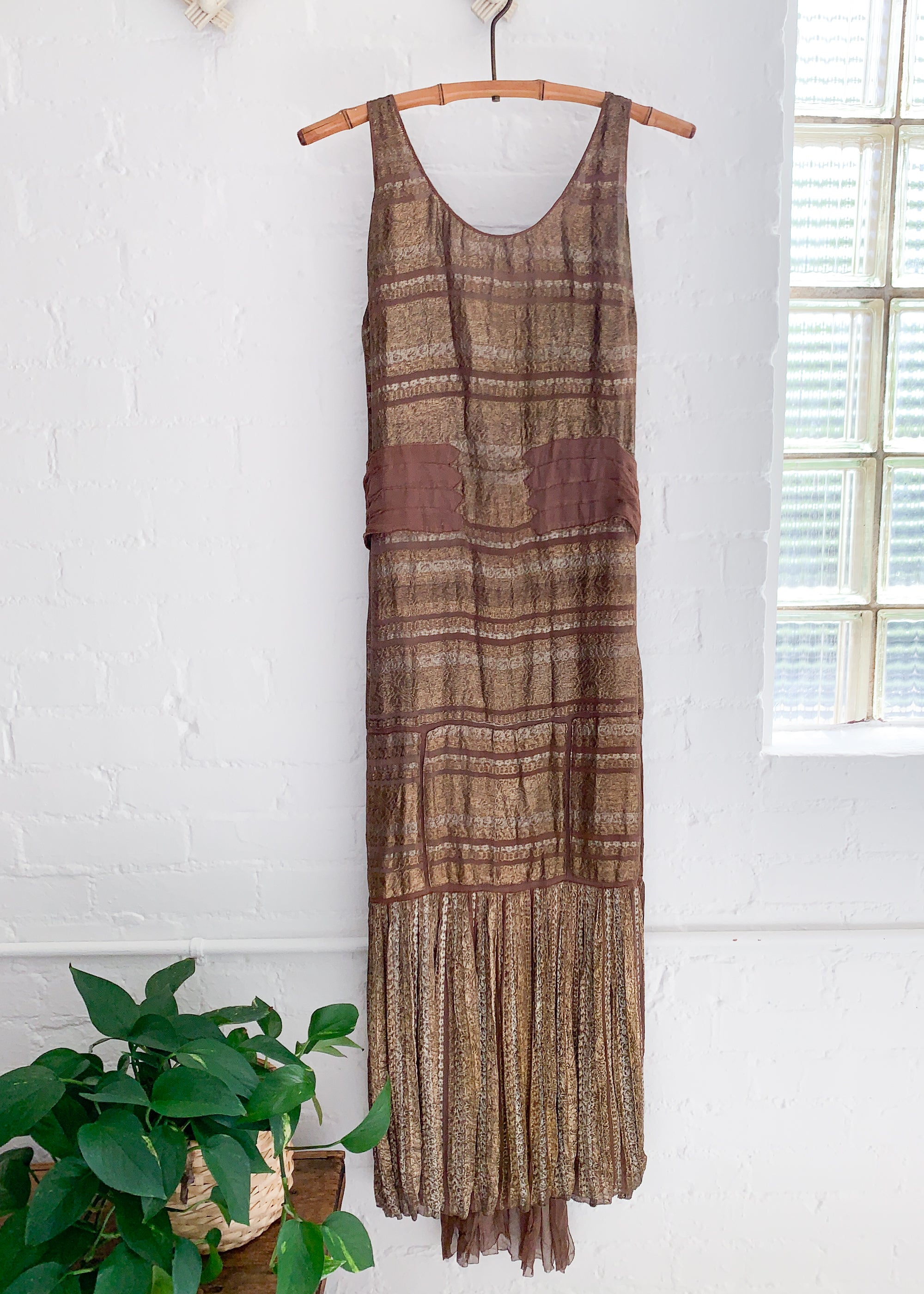 Vintage 1930s Lamé Evening Dress