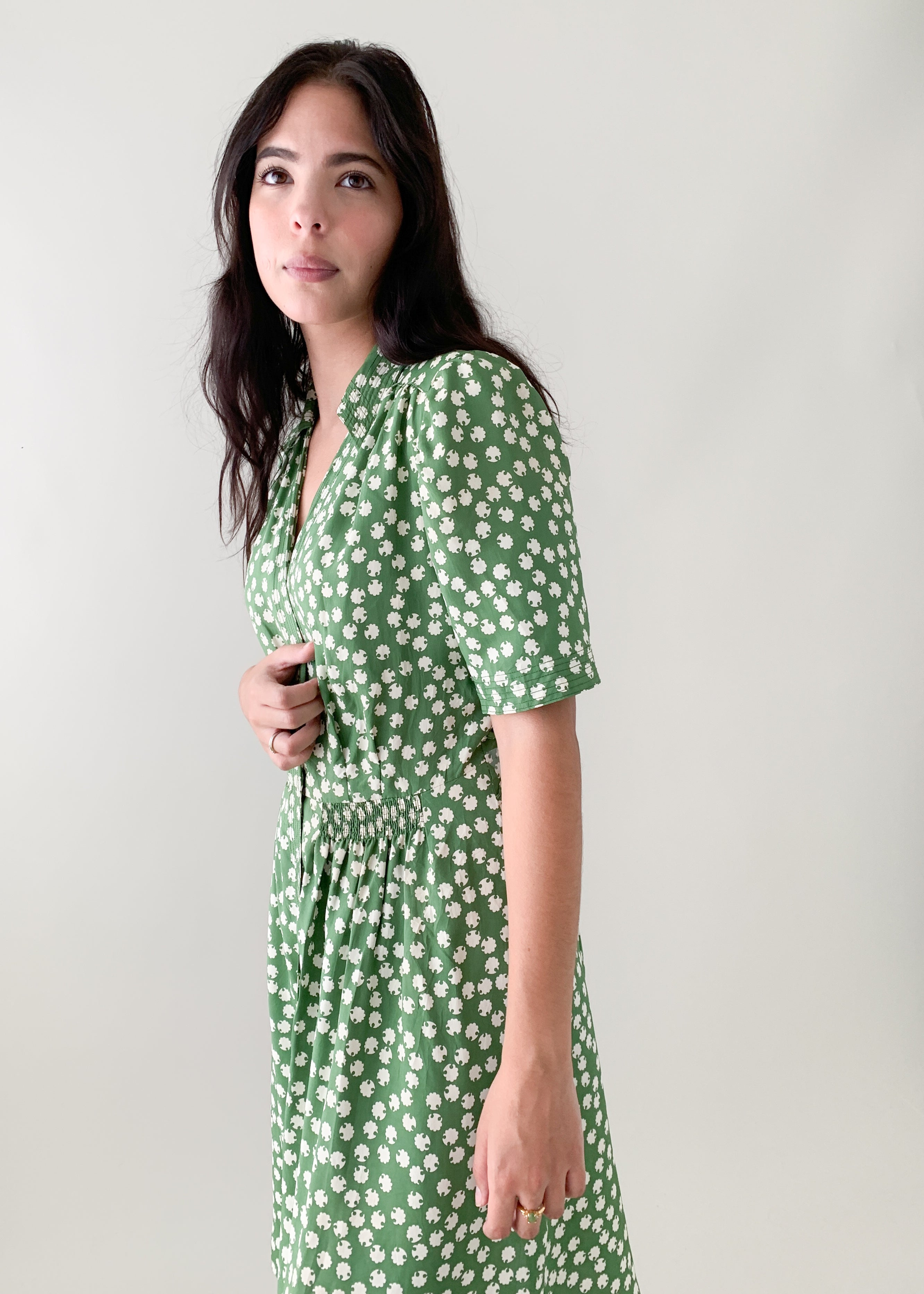 Vintage Early 1940s Rayon Dress