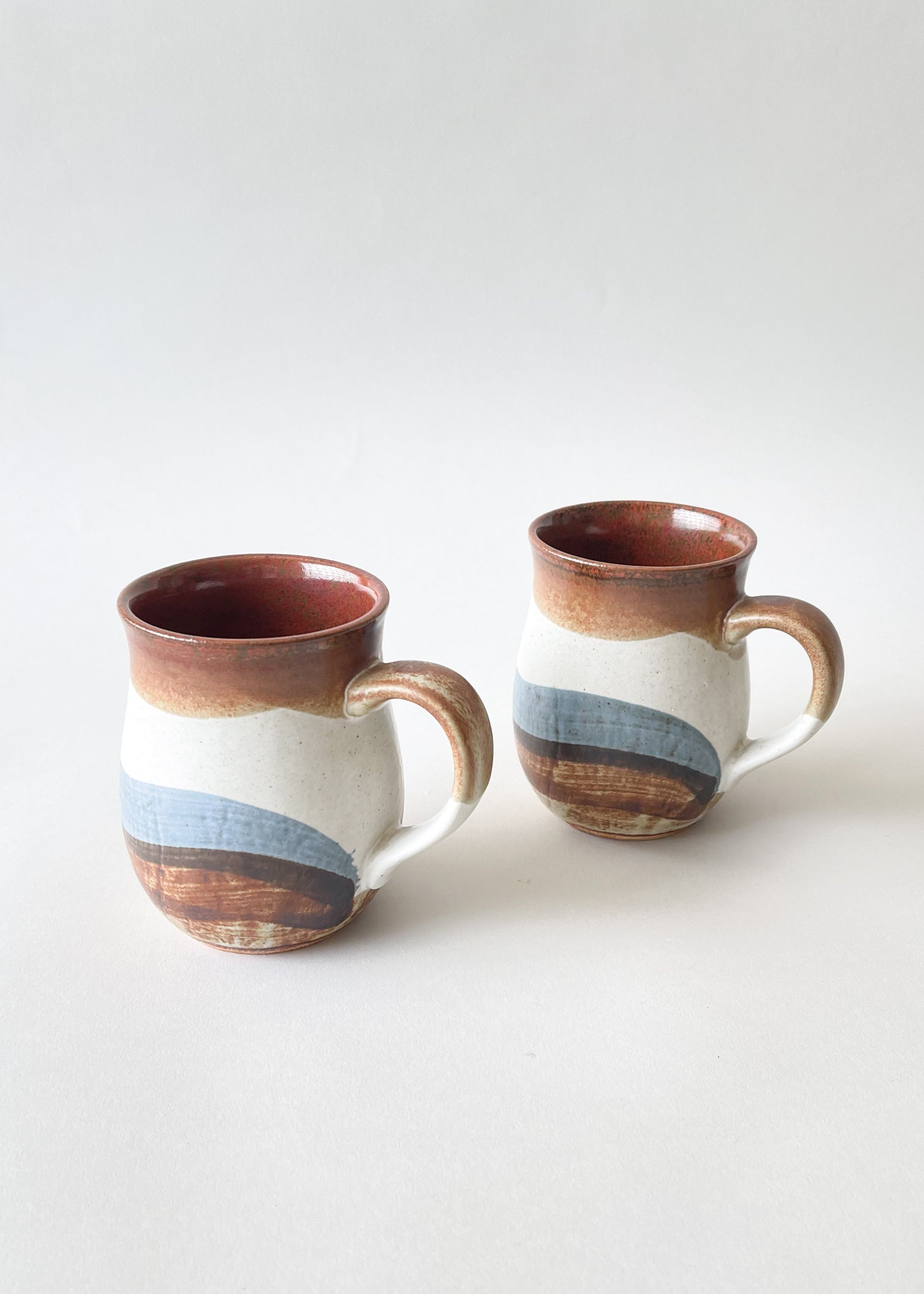 Vintage 1970s Japanese Mug Set