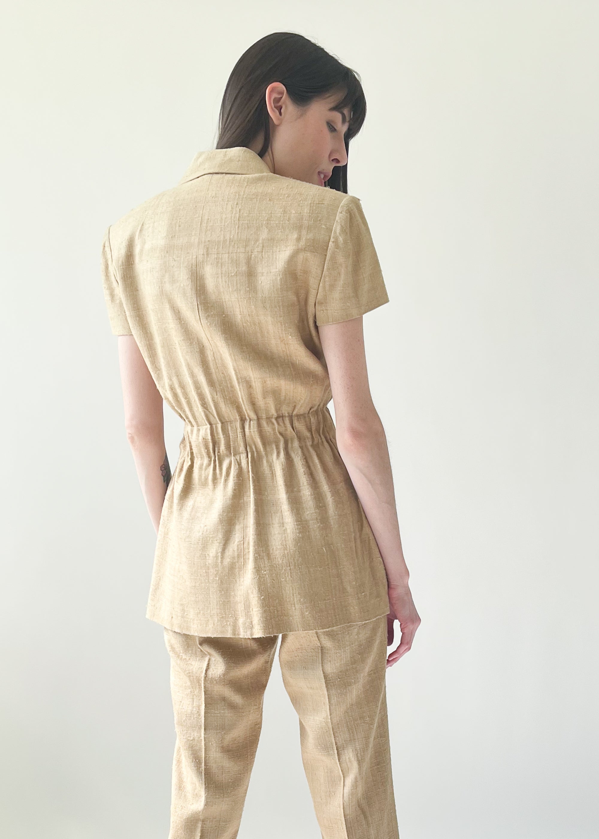Vintage 1960s Pucci Raw Silk Pant Suit