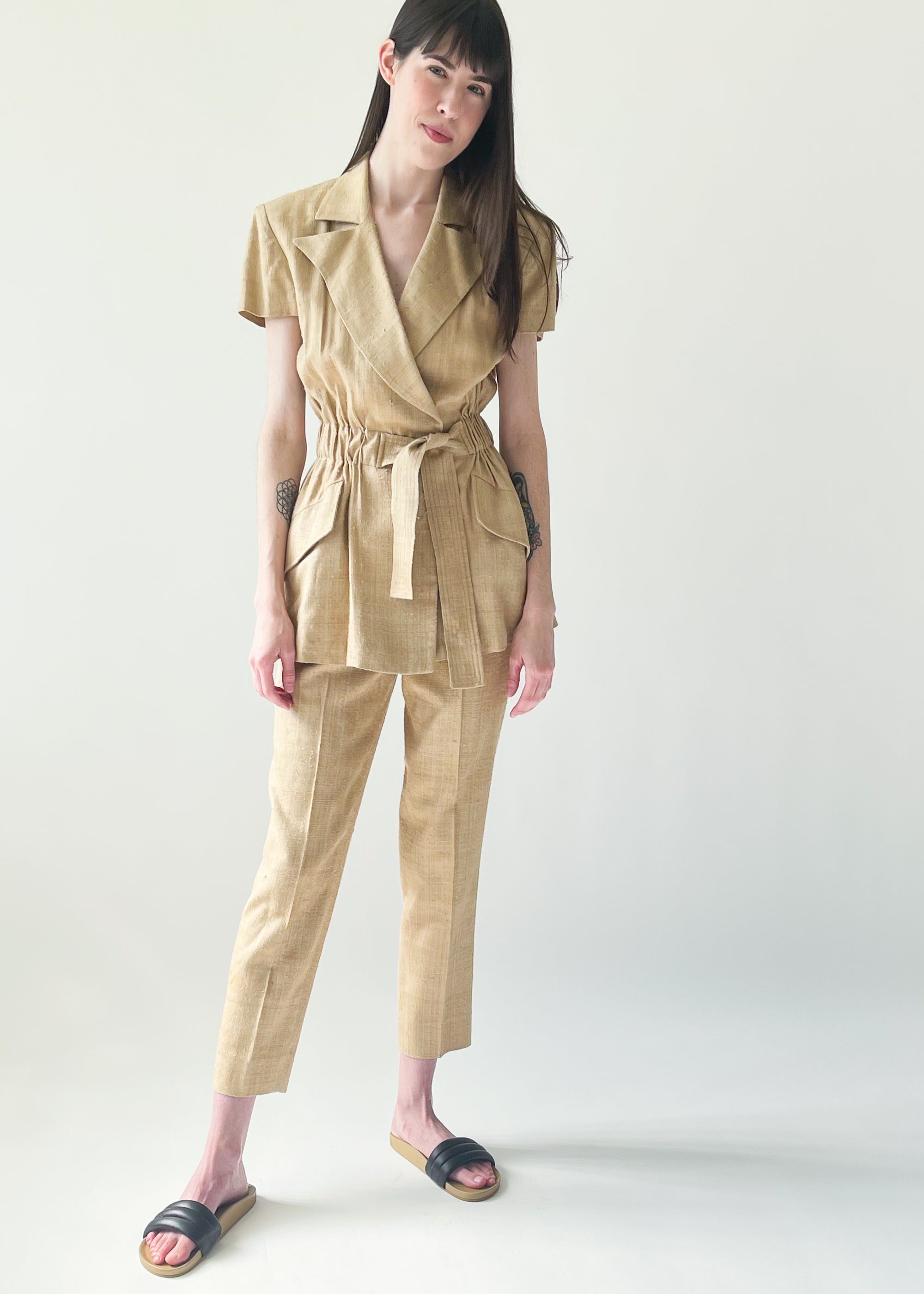Vintage 1960s Pucci Raw Silk Pant Suit