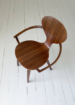 Vintage 1960s Richbilt Bent Plywood Arm Chair