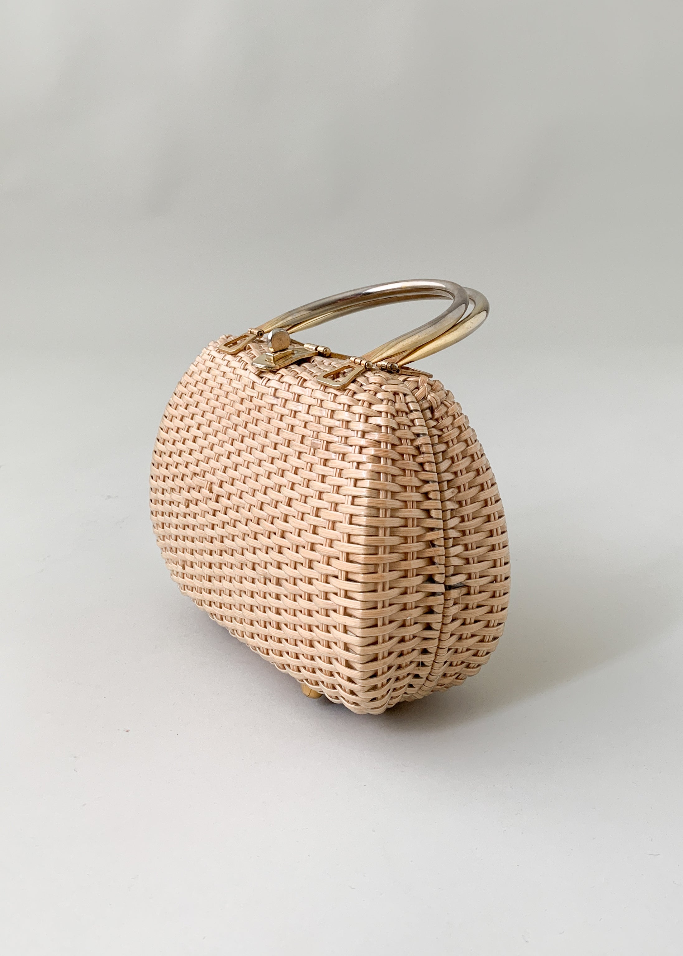 Vintage 1960s Wicker Purse