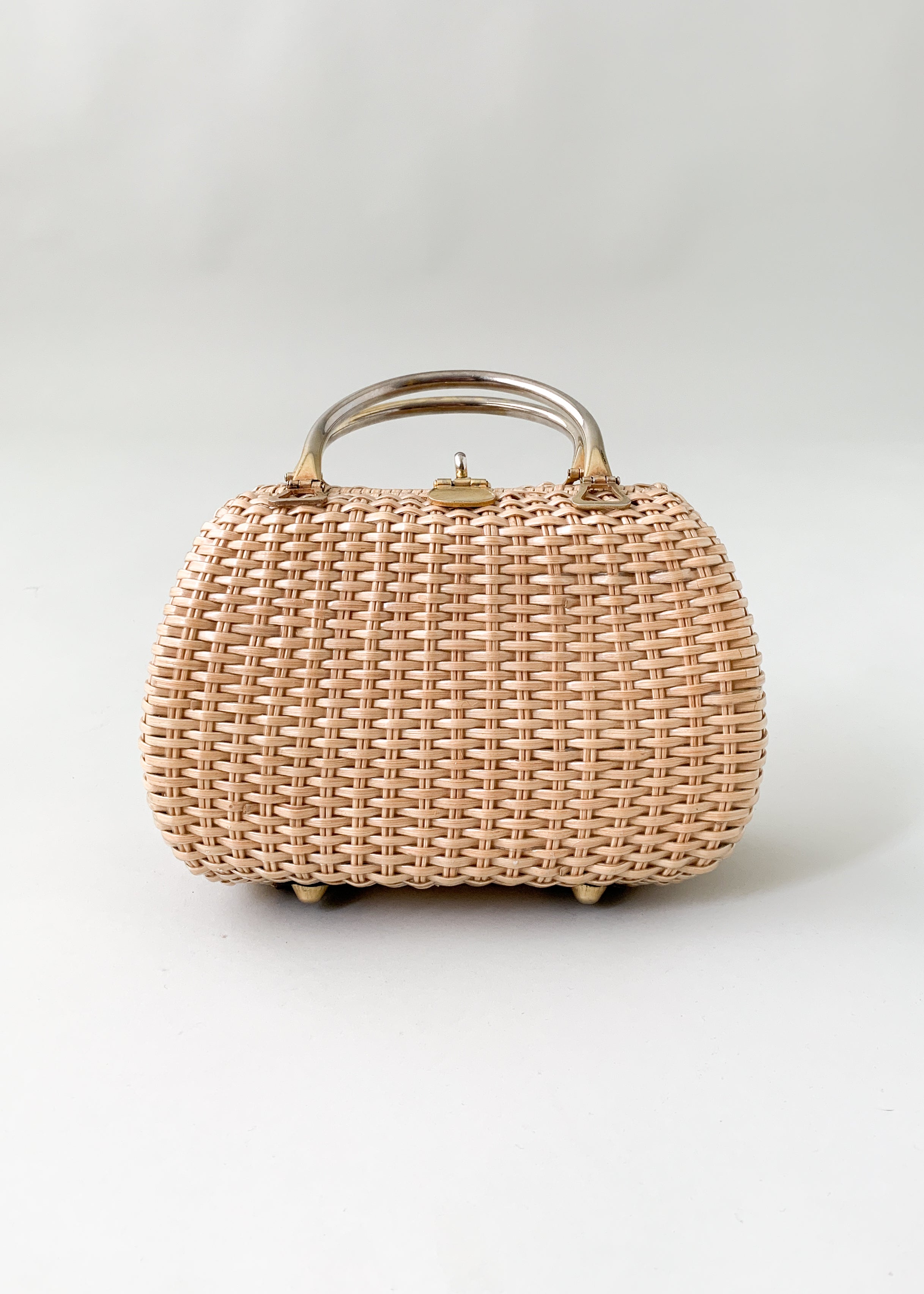 Vintage 1960s Wicker Purse