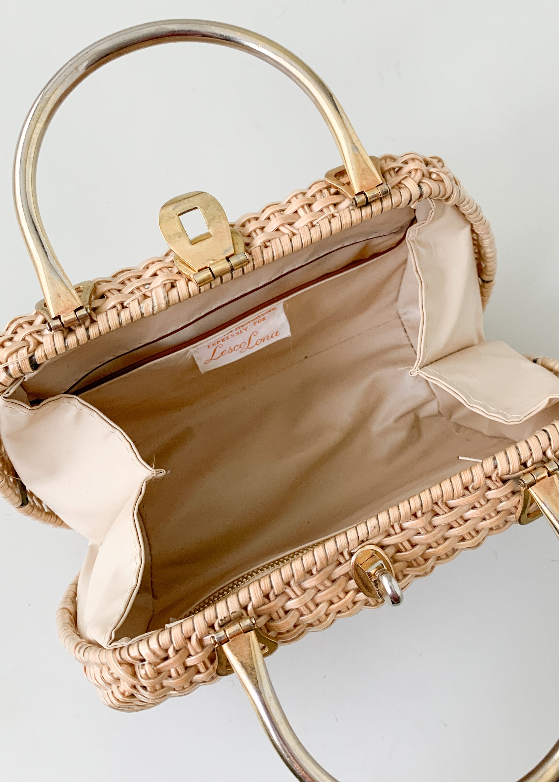 Vintage 1960s Wicker Purse