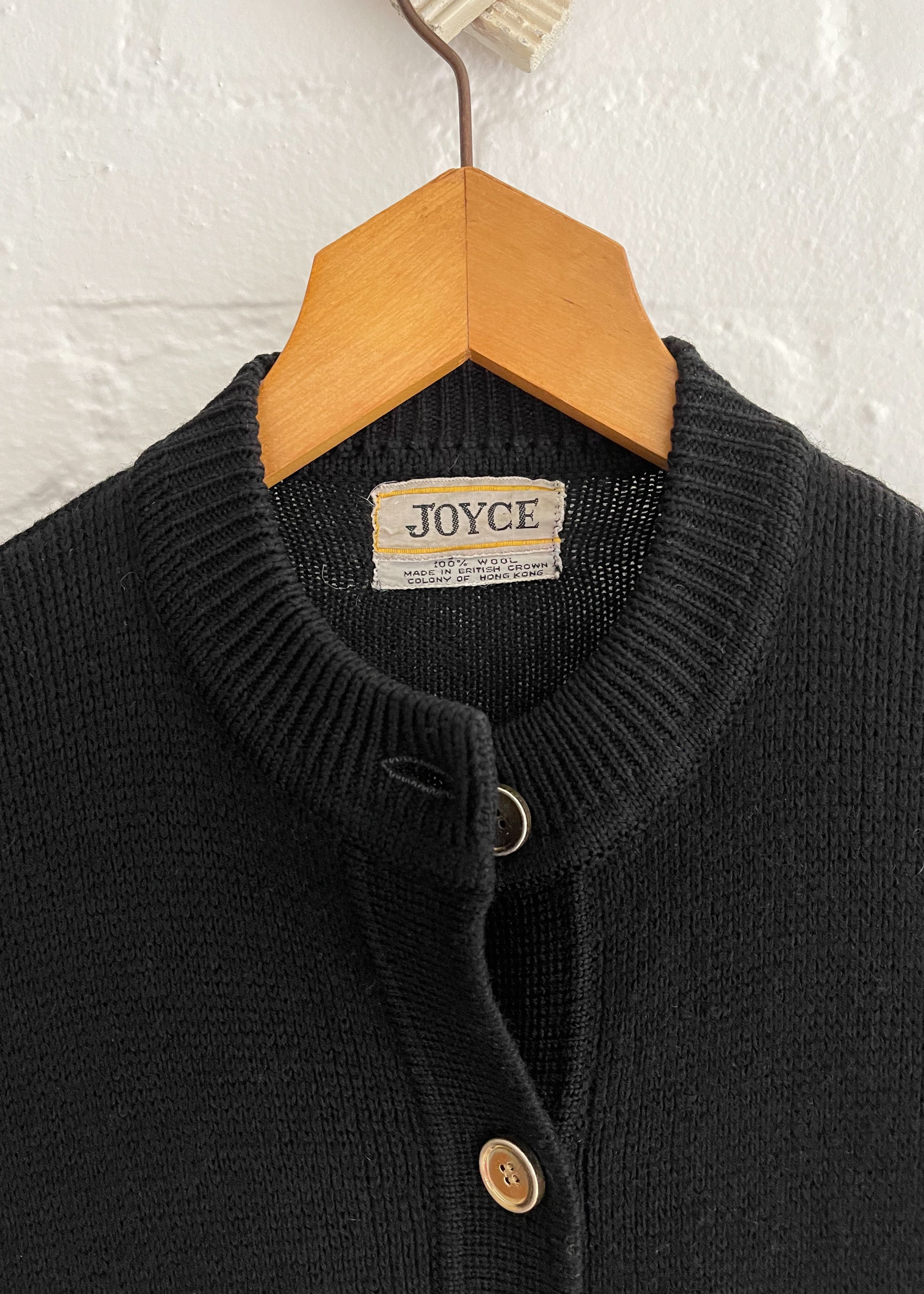 Vintage 1960s Zipper Pocket Cardigan