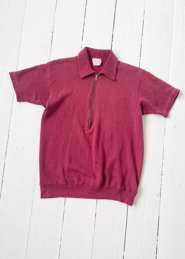 Vintage 1960s Zippered Sweatshirt - Raleigh Vintage
