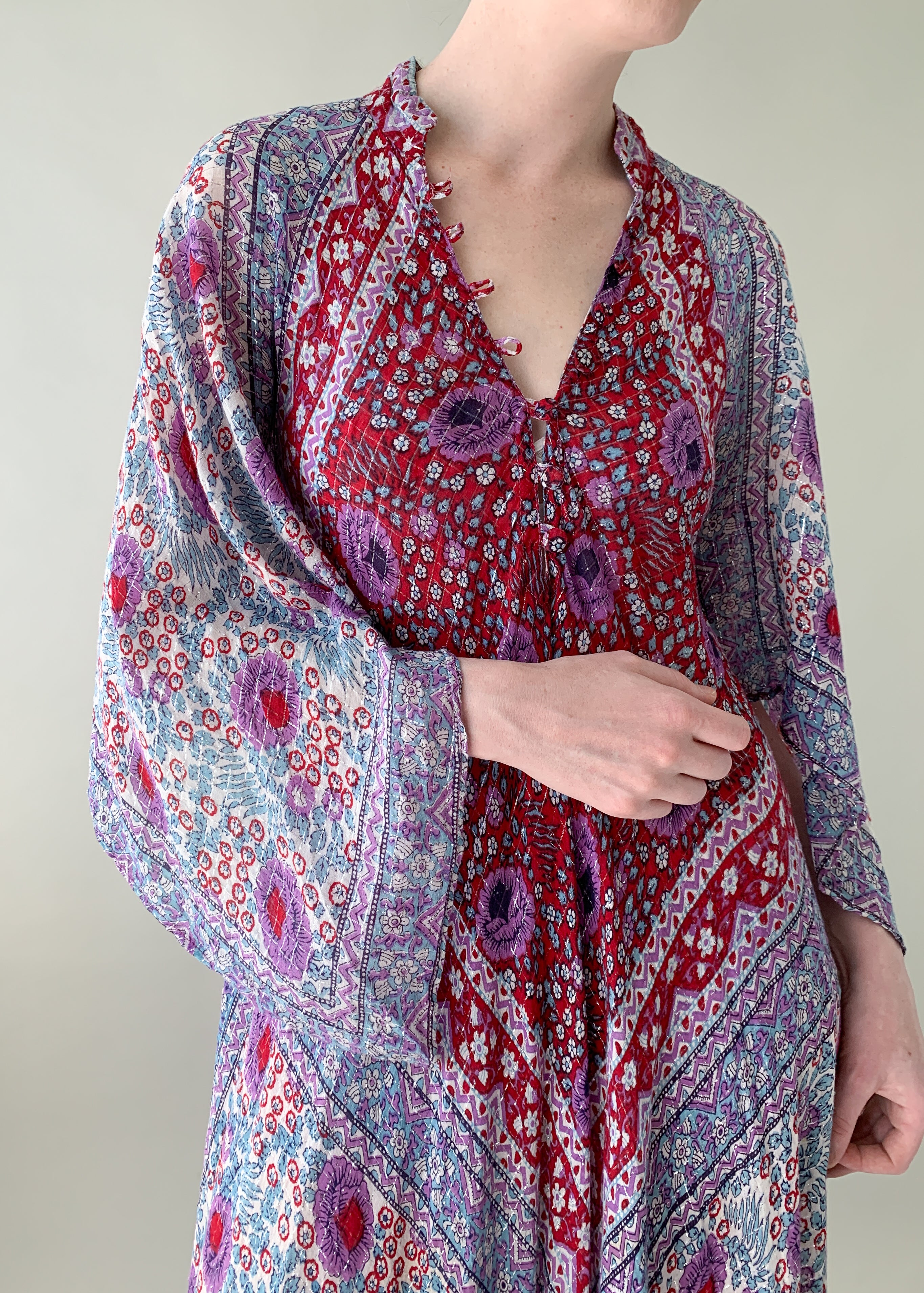 Vintage 1970s Adini Sultana Cotton Caftan
