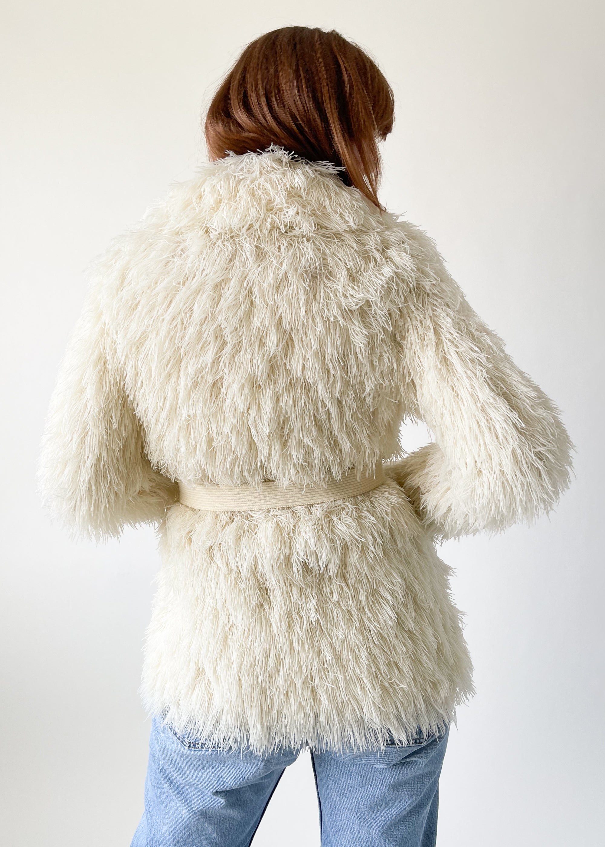 Vintage 1970s French Crissa Cotique Shag Coat