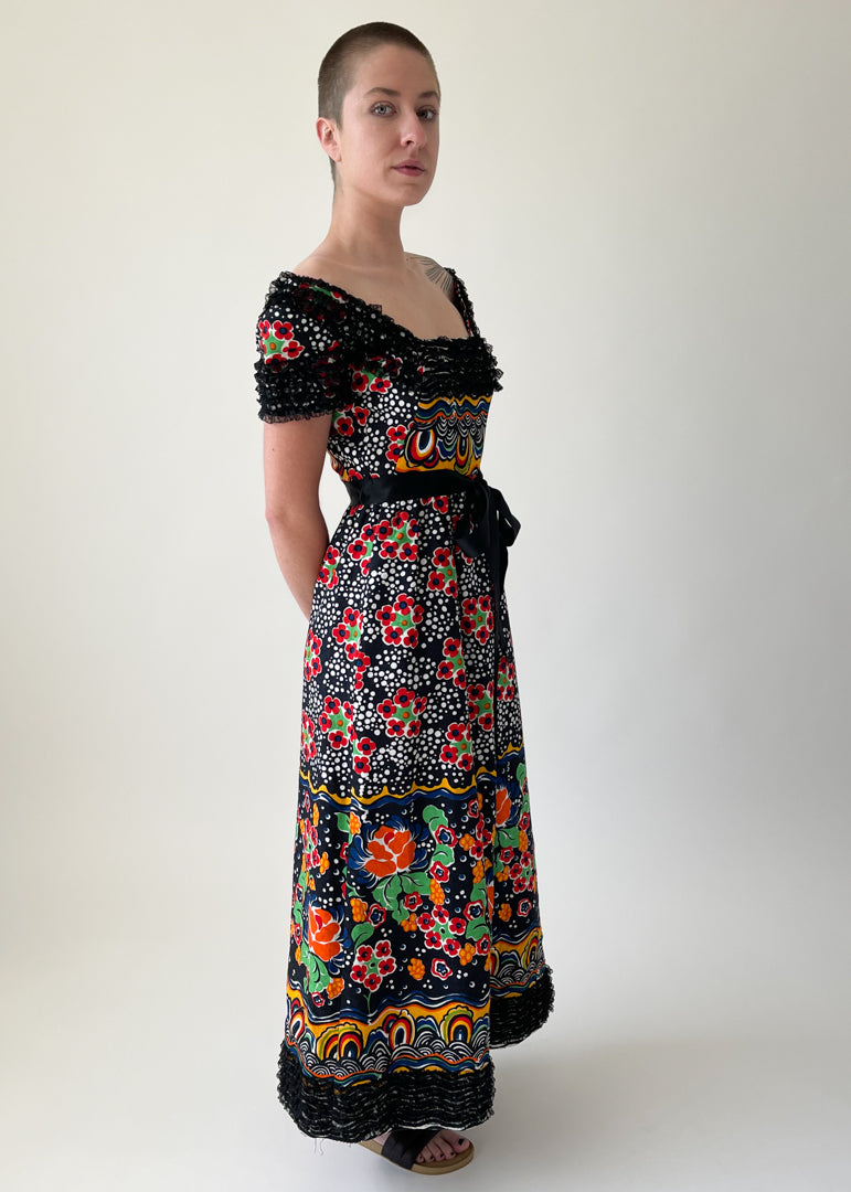 Vintage 1970s Geoffrey Beene Maxi Dress