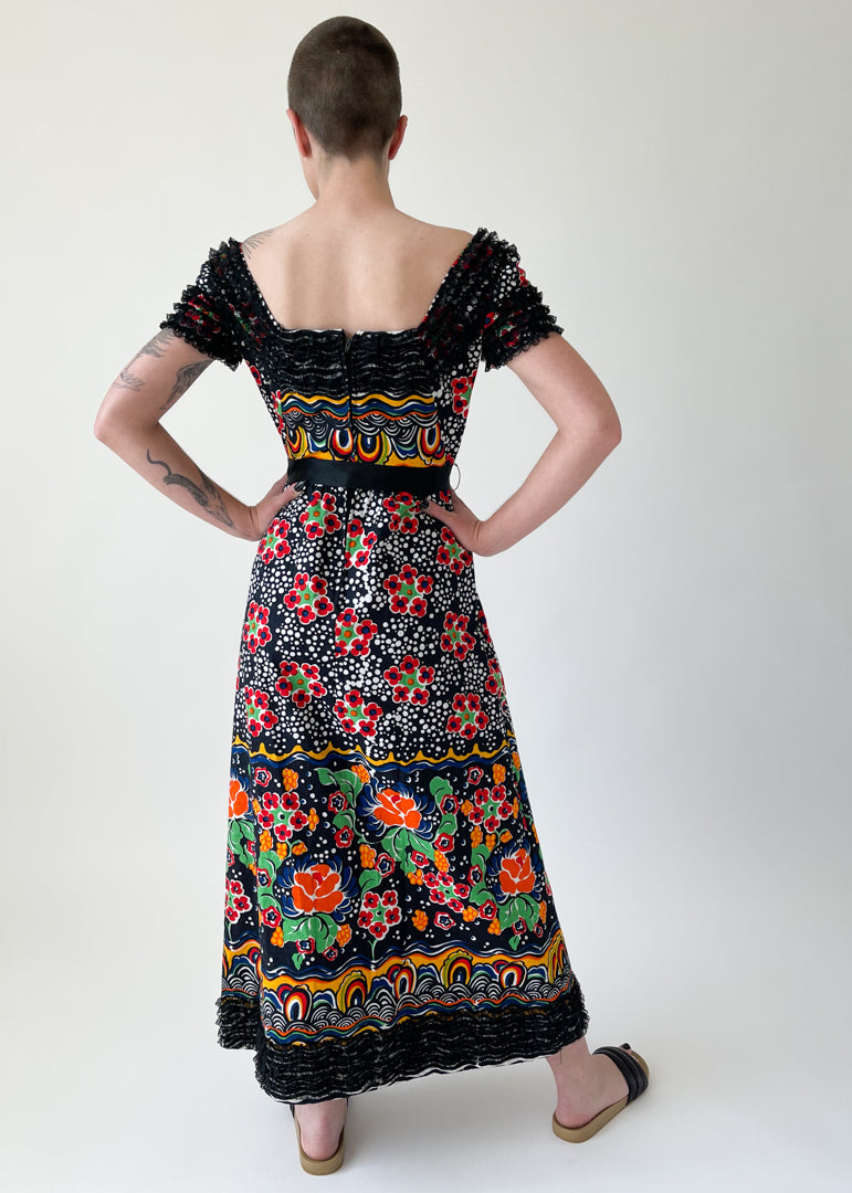 Vintage 1970s Geoffrey Beene Maxi Dress