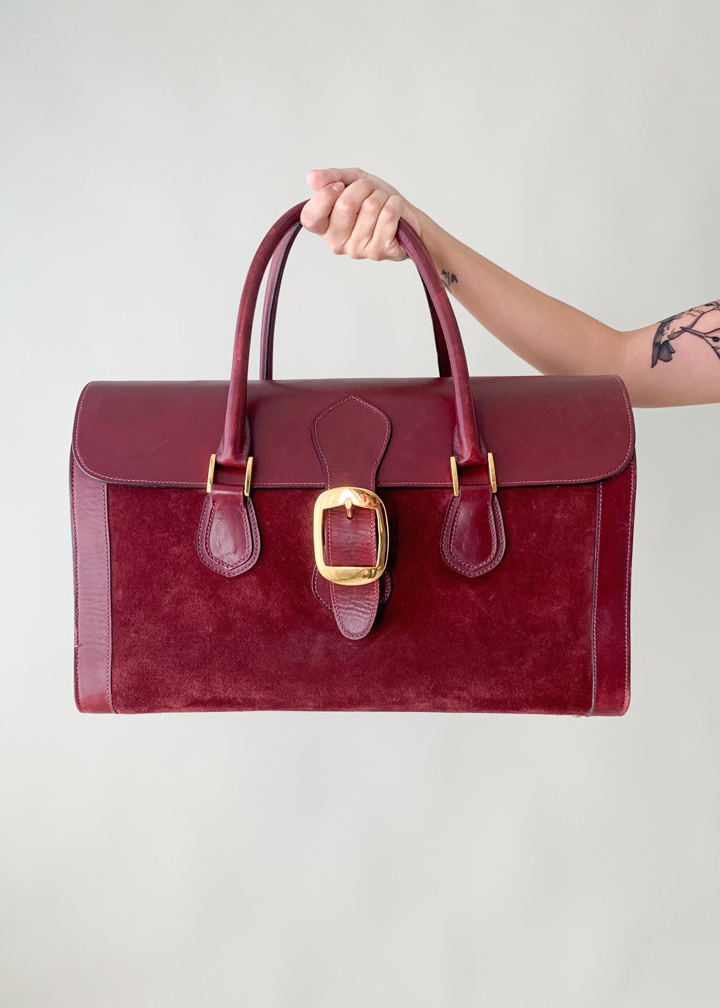 Vintage 1970s Gucci Weekender Bag
