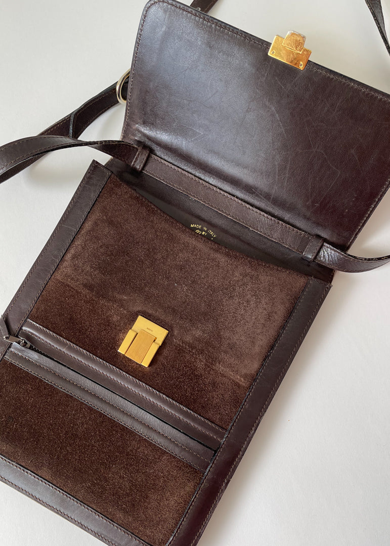 Vintage 1970s Gucci Suede Bag