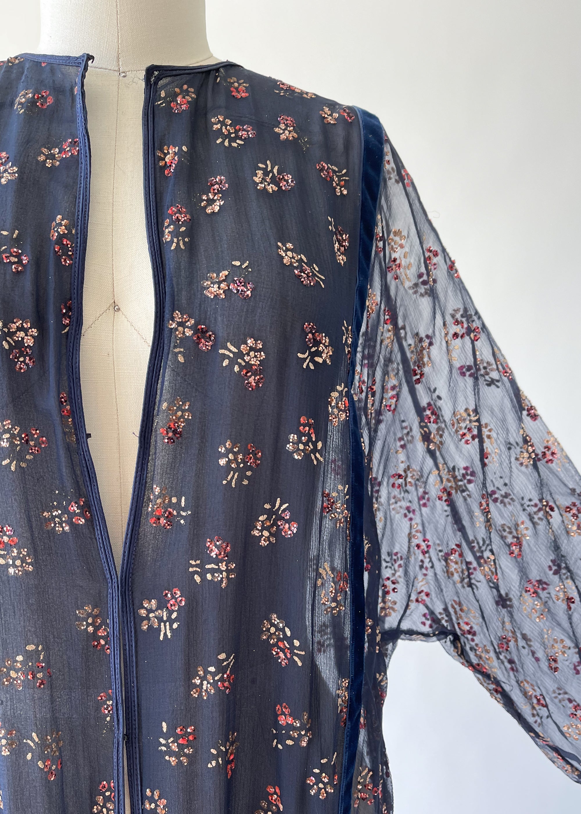Vintage 1970s Thea Porter Silk Caftan Dress