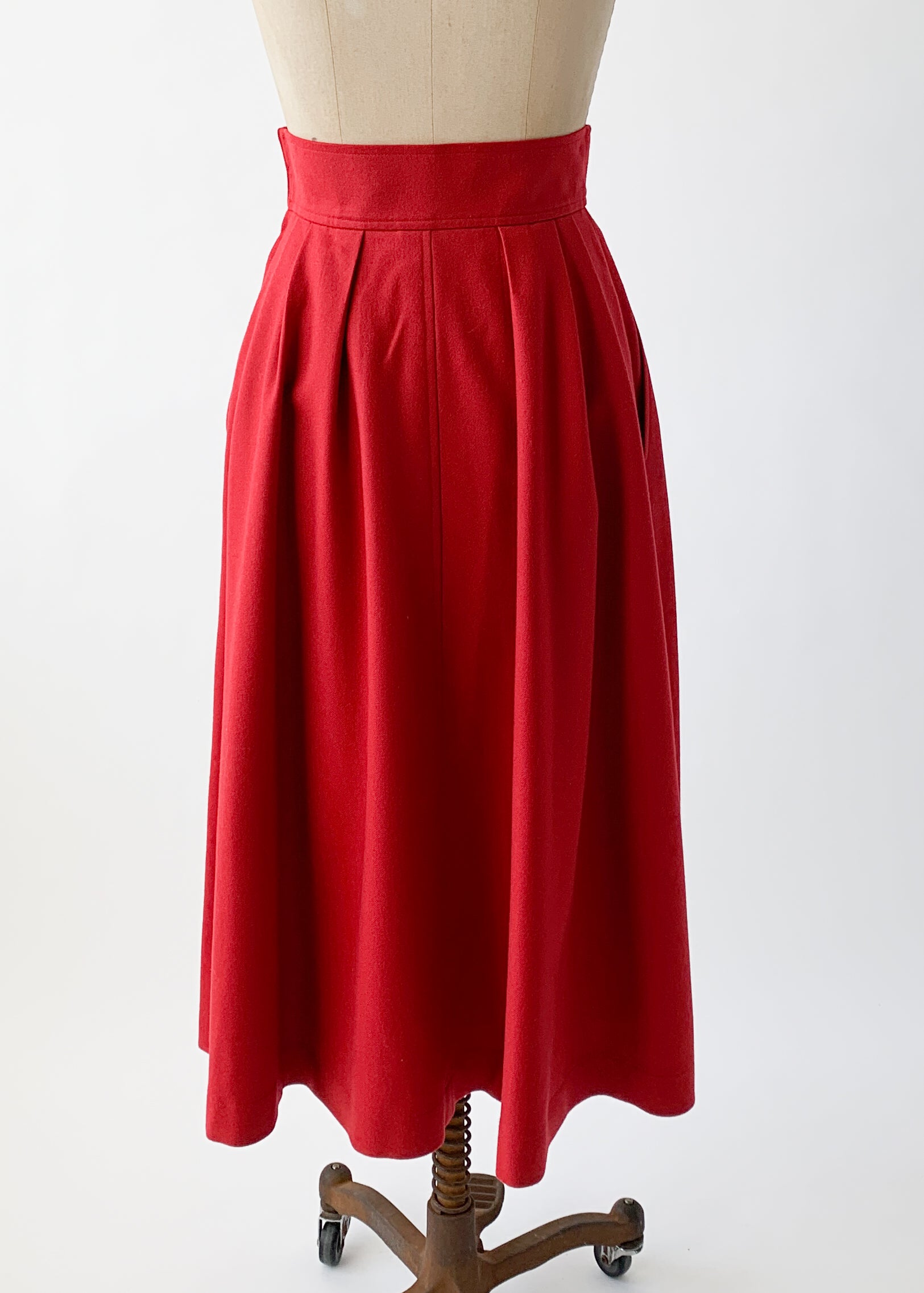 Vintage 1970s YSL Wool Skirt