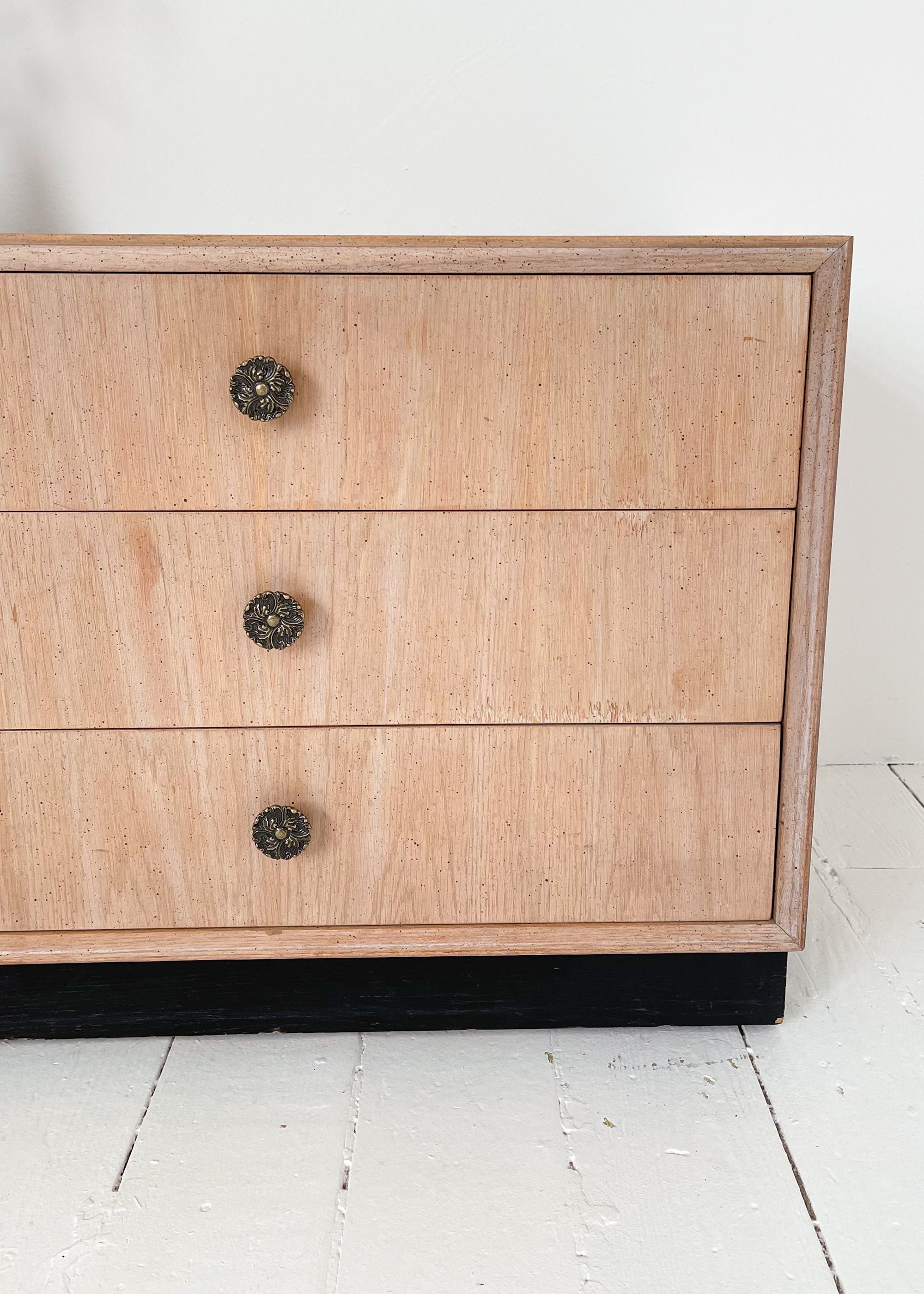 Vintage 1970s Six Drawer Low Dresser