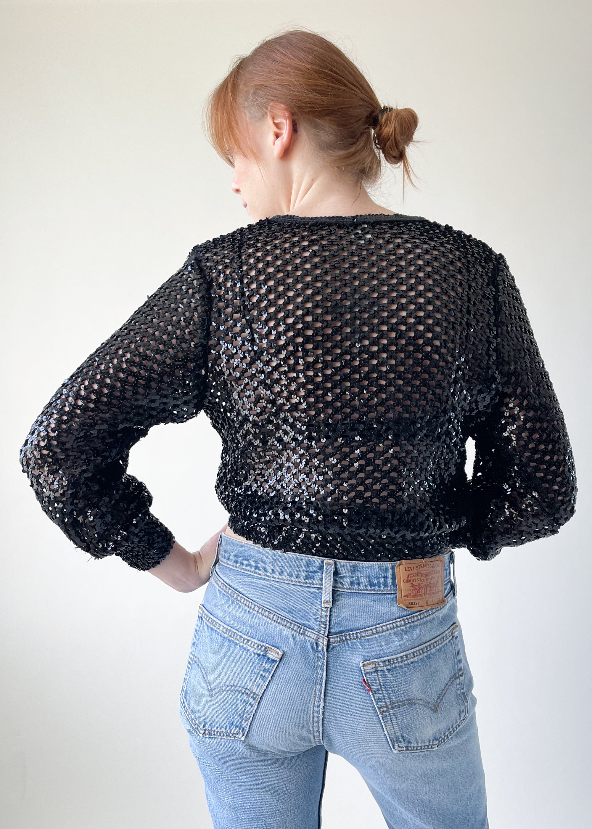 Vintage 1970s Sequined Top