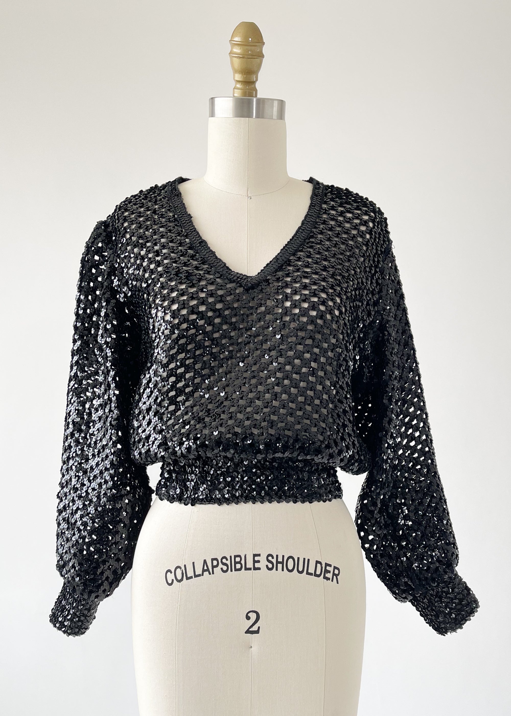 Vintage 1970s Sequined Top