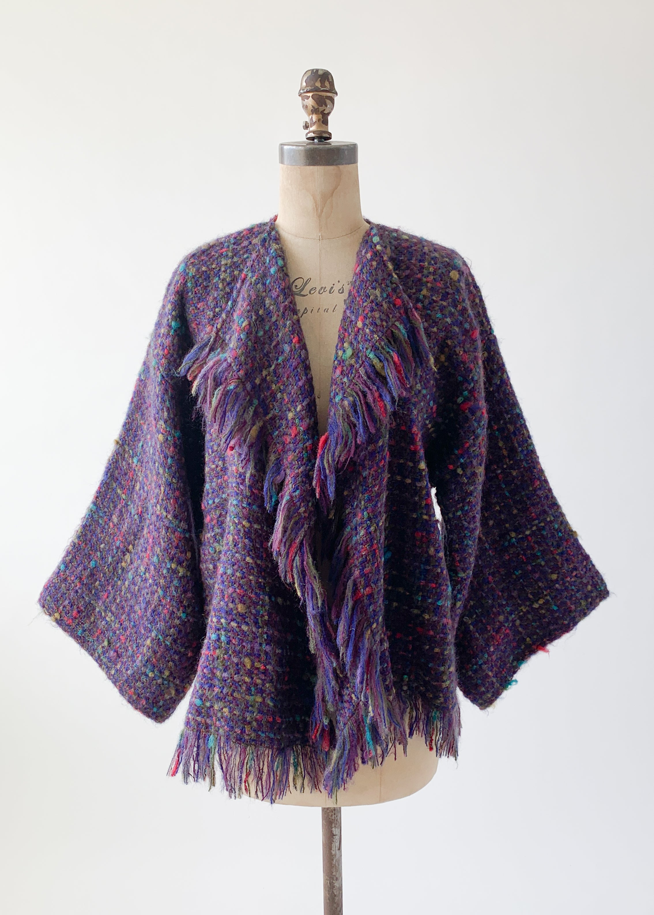 Vintage 1980s Gil Aimbez Woven Cardigan