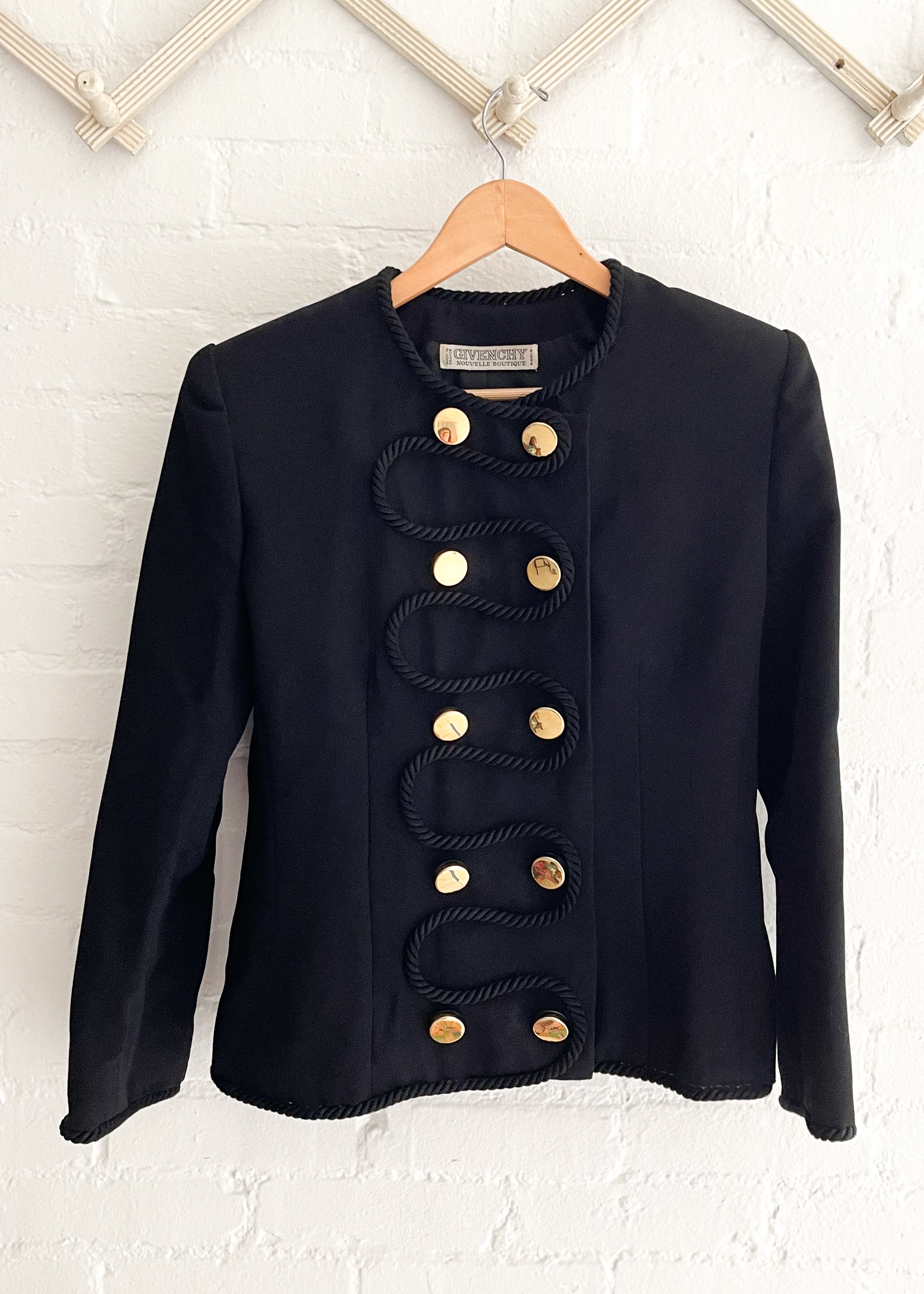 Vintage 1980s Givenchy Blazer with Soutache