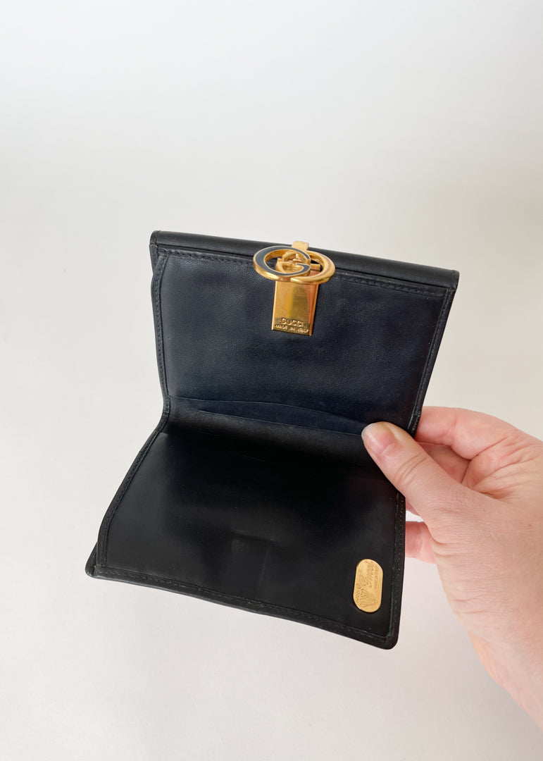 Vintage 1980s Gucci Logo Wallet