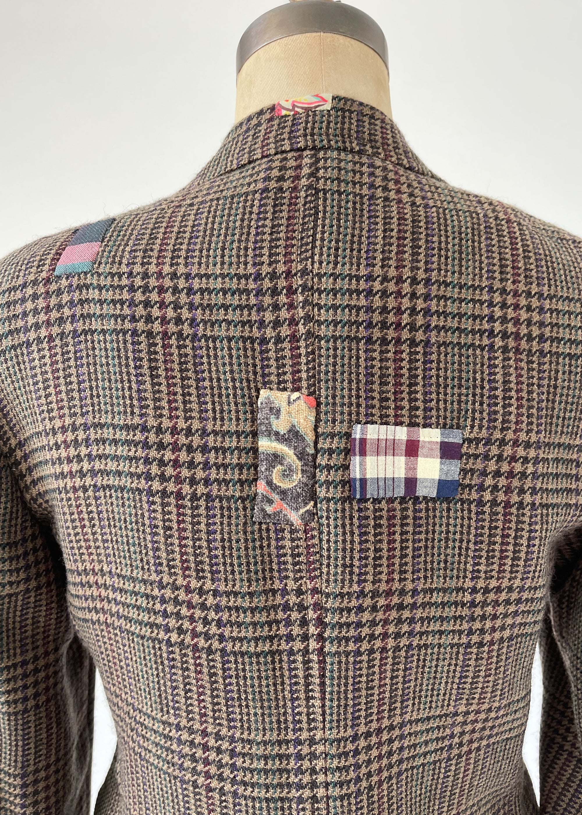 Vintage Patched Menswear Tweed Jacket