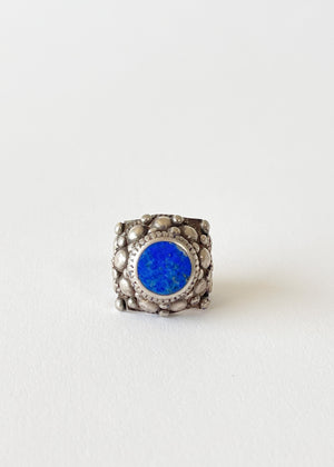 Vintage Silver and Lapis Ring