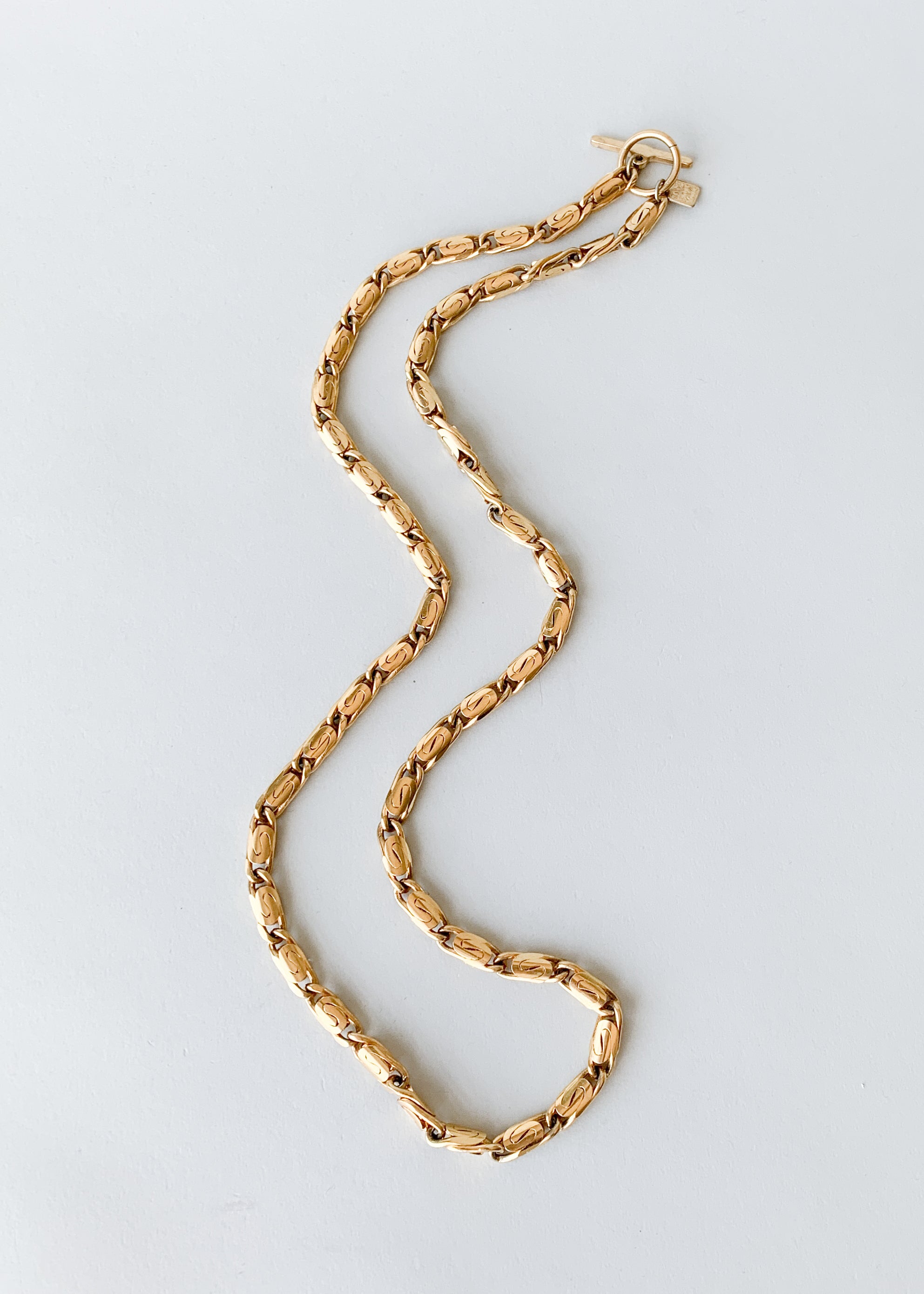 Vintage Ann Klein Gold Toggle Chain
